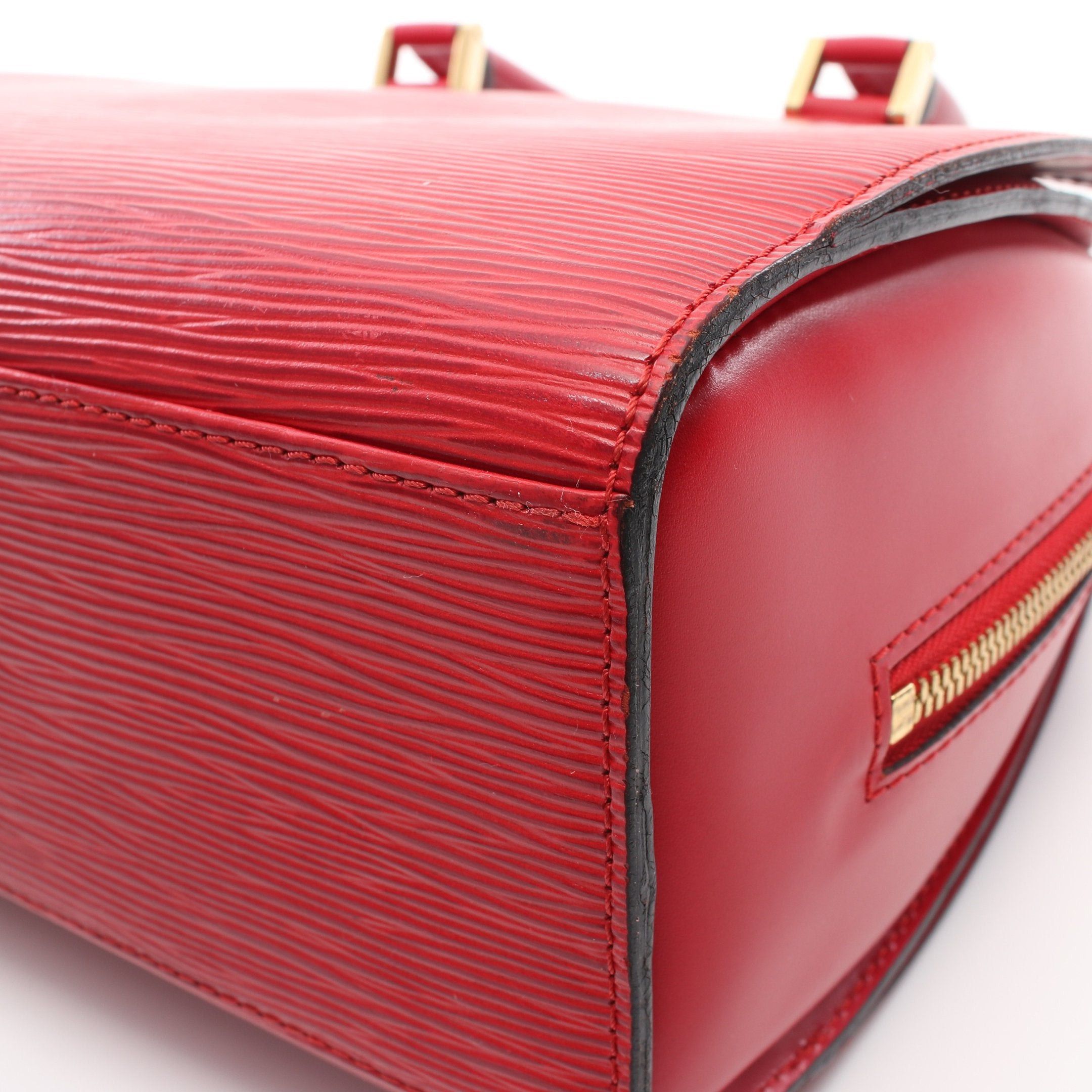 Louis Vuitton Louis Vuitton Pont Neuf Epi Castilian Red Handbag Leather Size ONE SIZE - 10 Thumbnail