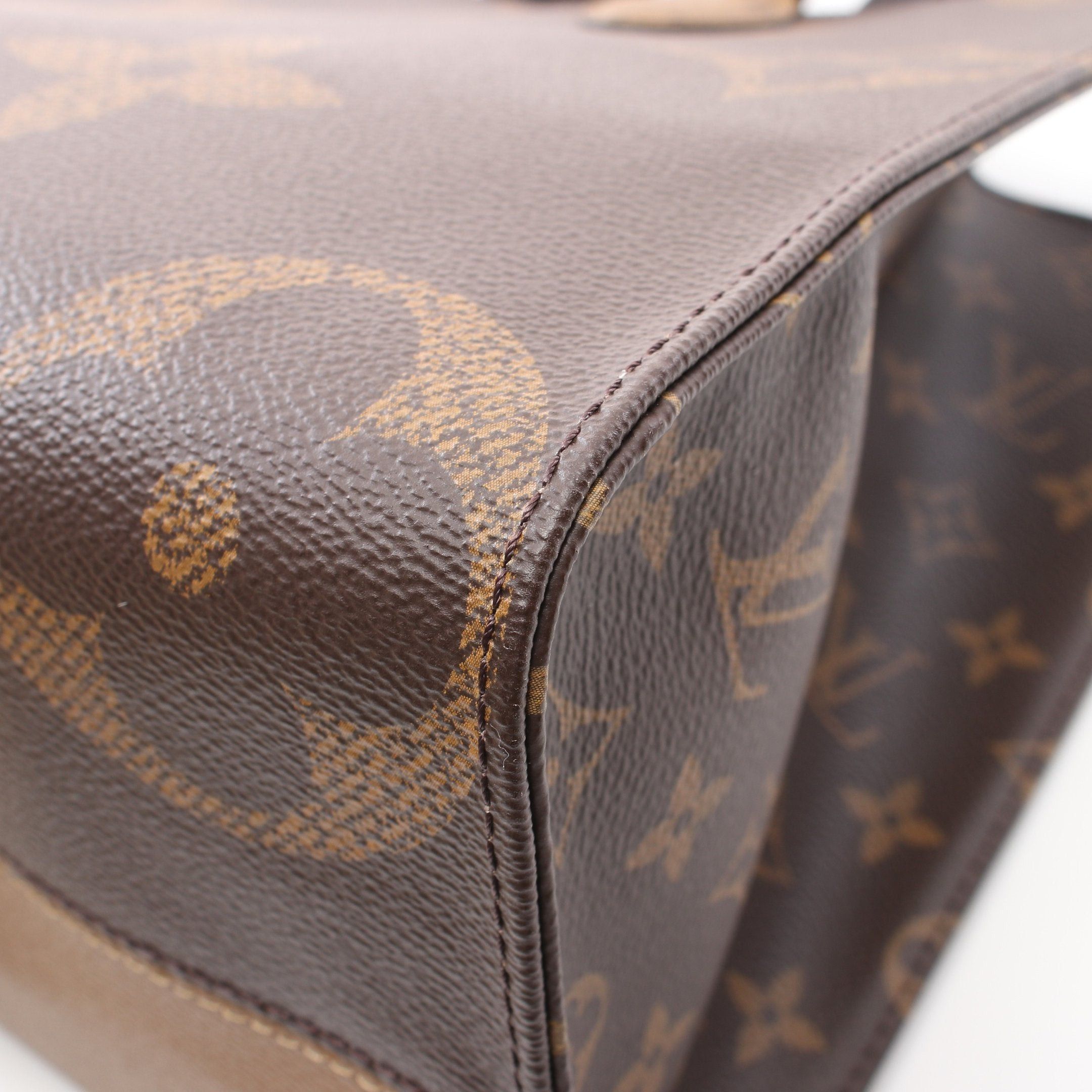 Louis Vuitton Louis Vuitton On-The-Go Mm Monogram Giant Reverse Shoulder Bag Tote Leather Brown Beige Size ONE SIZE - 6 Thumbnail