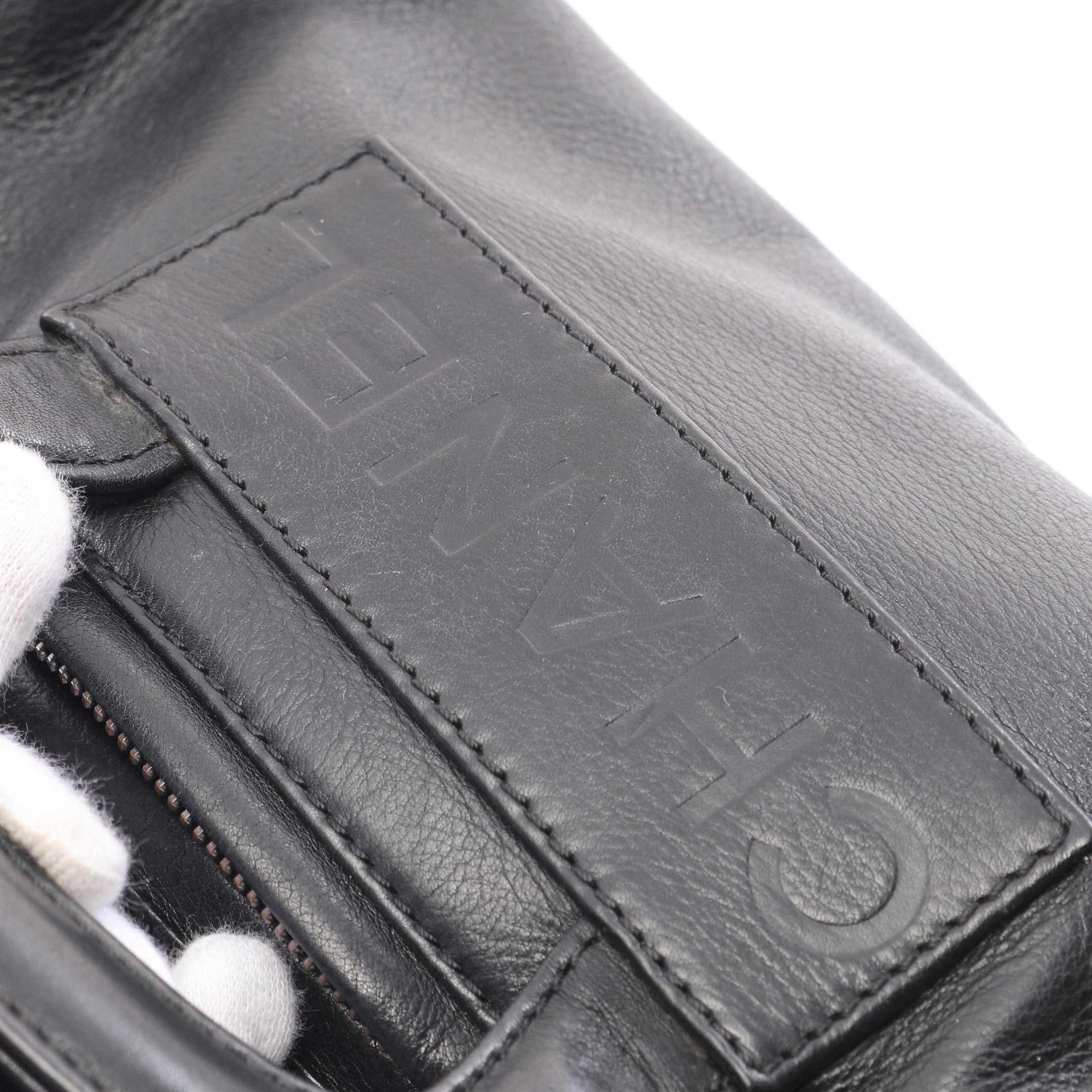 Chanel Chanel Handbag Embossed Logo Leather Tweed Black Pink Silver Hardware Size ONE SIZE - 10 Thumbnail