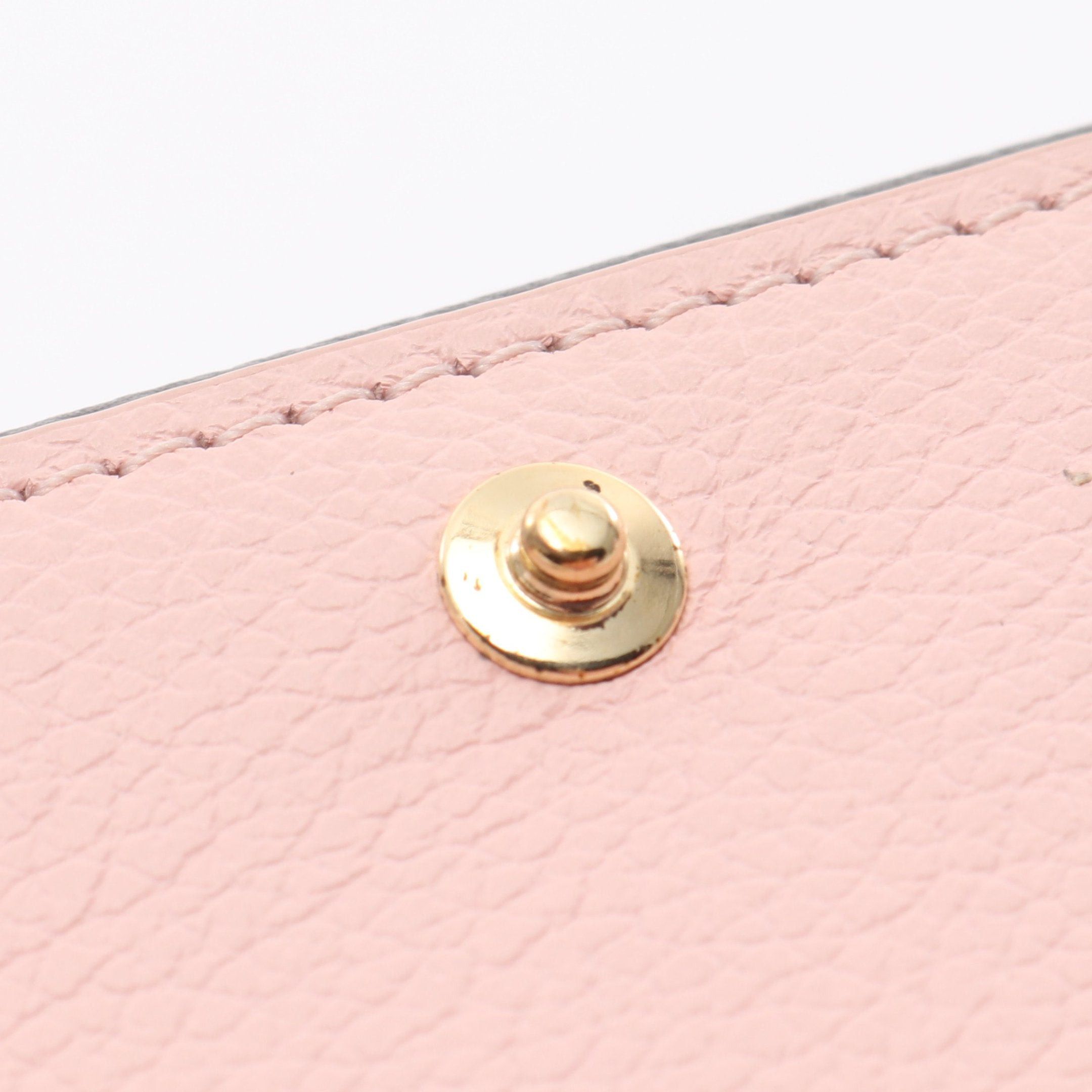 Louis Vuitton Louis Vuitton Portefeuil Lock Mini Noir Claim Rose Trifold Wallet Compact Leather Black Light Beige Pink Size ONE SIZE - 7 Thumbnail