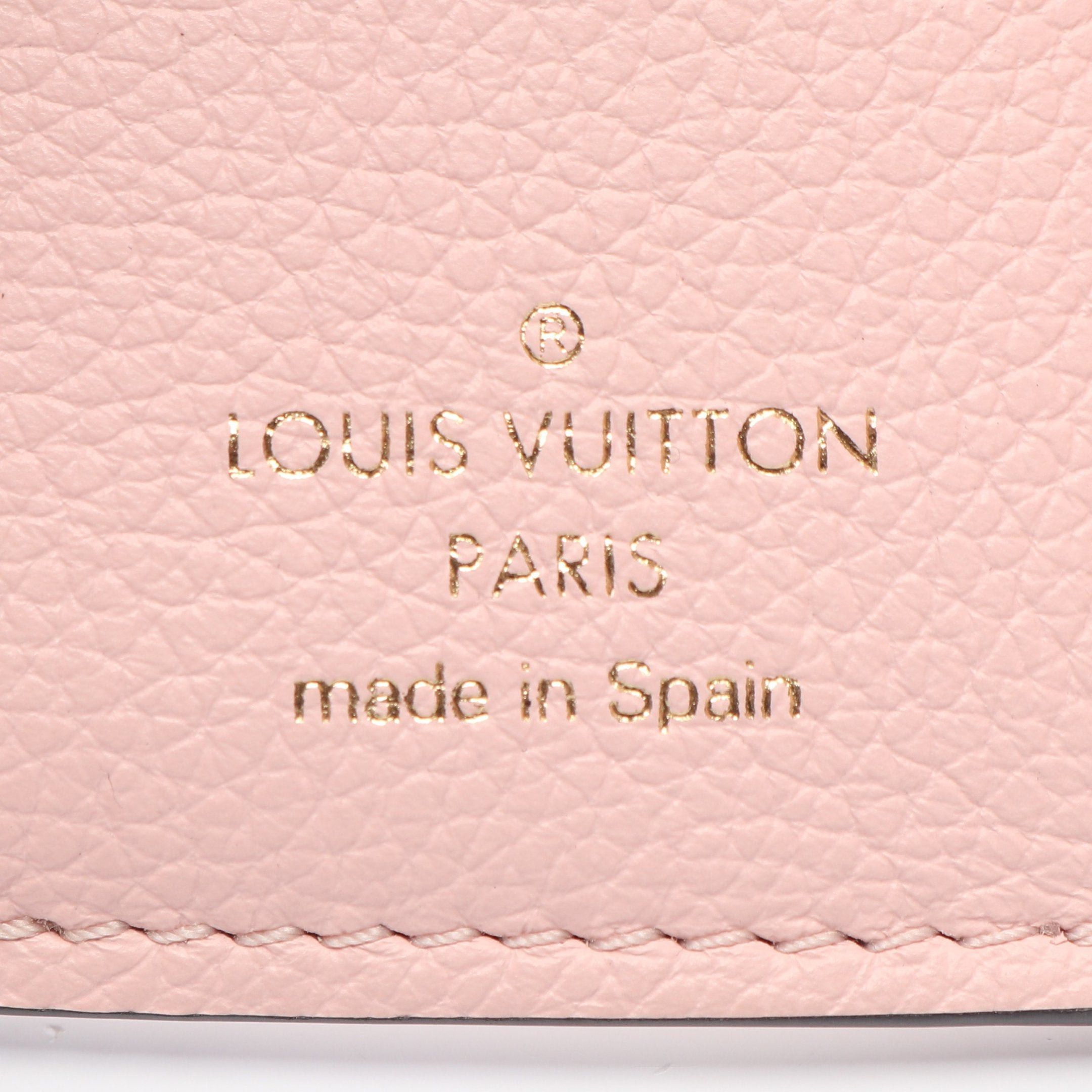 Louis Vuitton Louis Vuitton Portefeuil Lock Mini Noir Claim Rose Trifold Wallet Compact Leather Black Light Beige Pink Size ONE SIZE - 4 Thumbnail