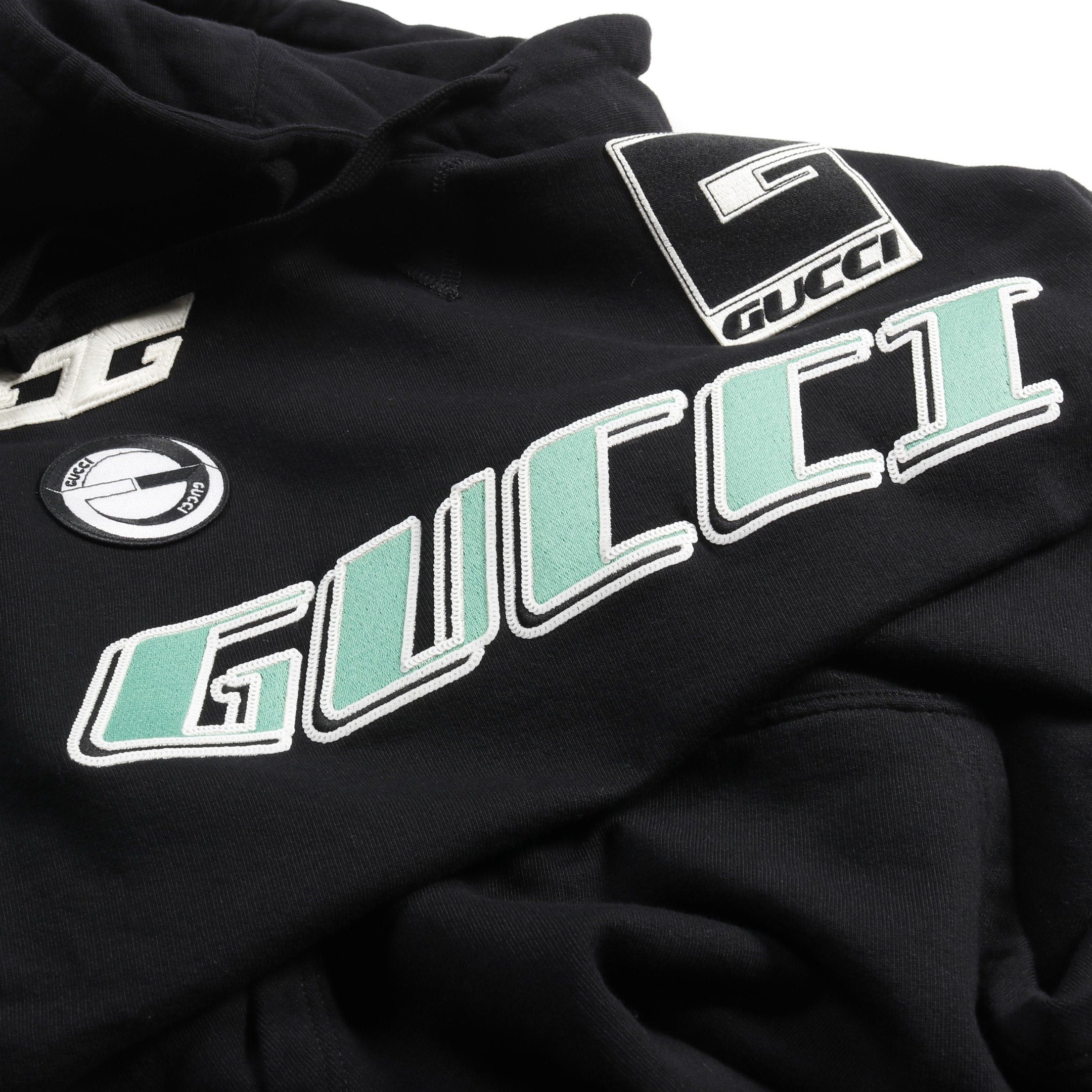 Gucci Gucci Sequin Logo Parker One Piece Cotton Black Size ONE SIZE - 10 Thumbnail