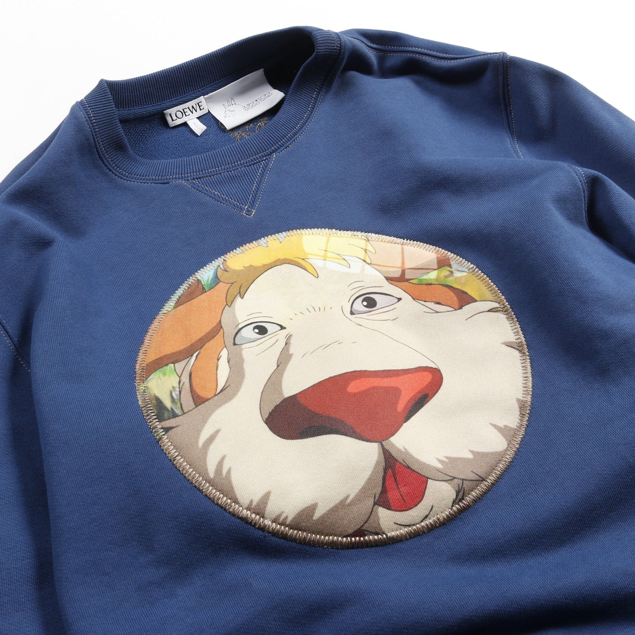Loewe Loewe Loewe * Studio Ghibli Howl'S Moving Castle Sweatshirt Crew Neck Cotton Blue Multicolor Size ONE SIZE - 9 Thumbnail