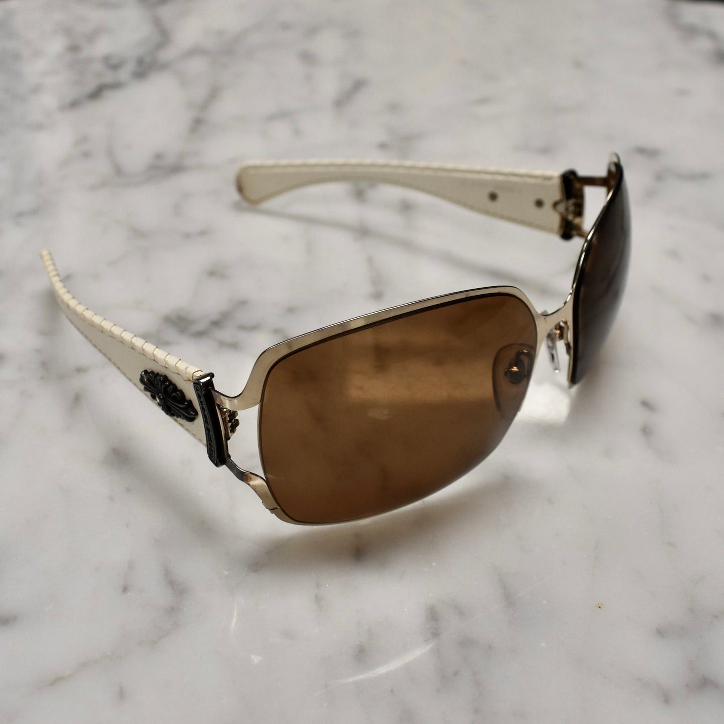Chrome Hearts Chrome Hearts POON II Vintage Shield Sunglasses Size ONE SIZE - 3 Thumbnail