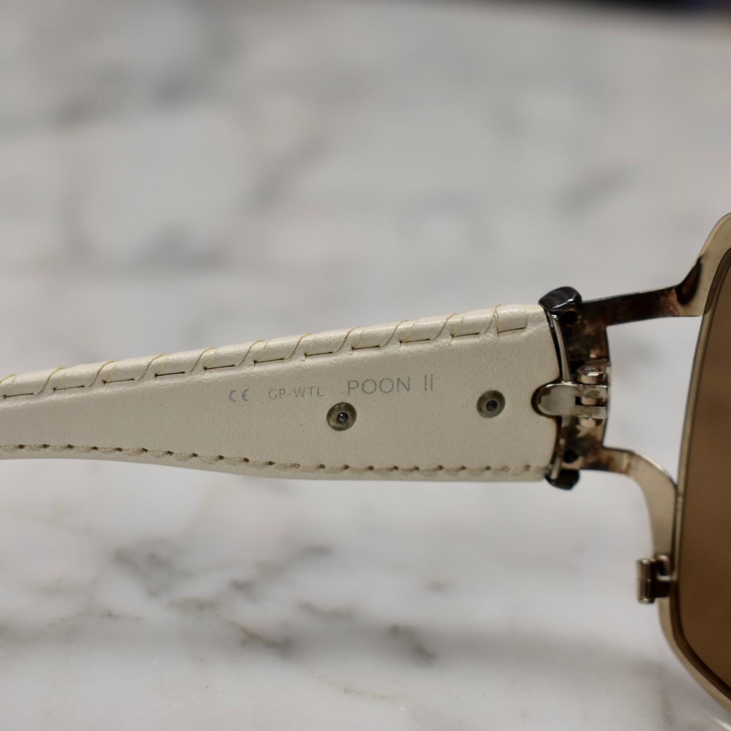 Chrome Hearts Chrome Hearts POON II Vintage Shield Sunglasses Size ONE SIZE - 11 Thumbnail