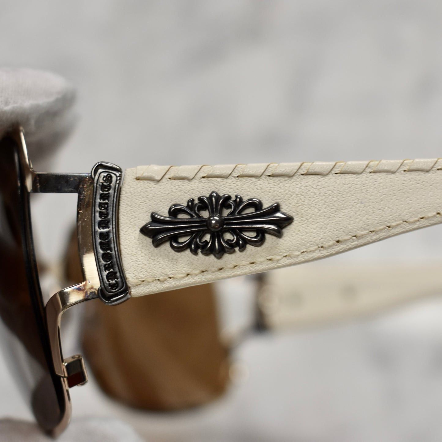 Chrome Hearts Chrome Hearts POON II Vintage Shield Sunglasses Size ONE SIZE - 8 Thumbnail