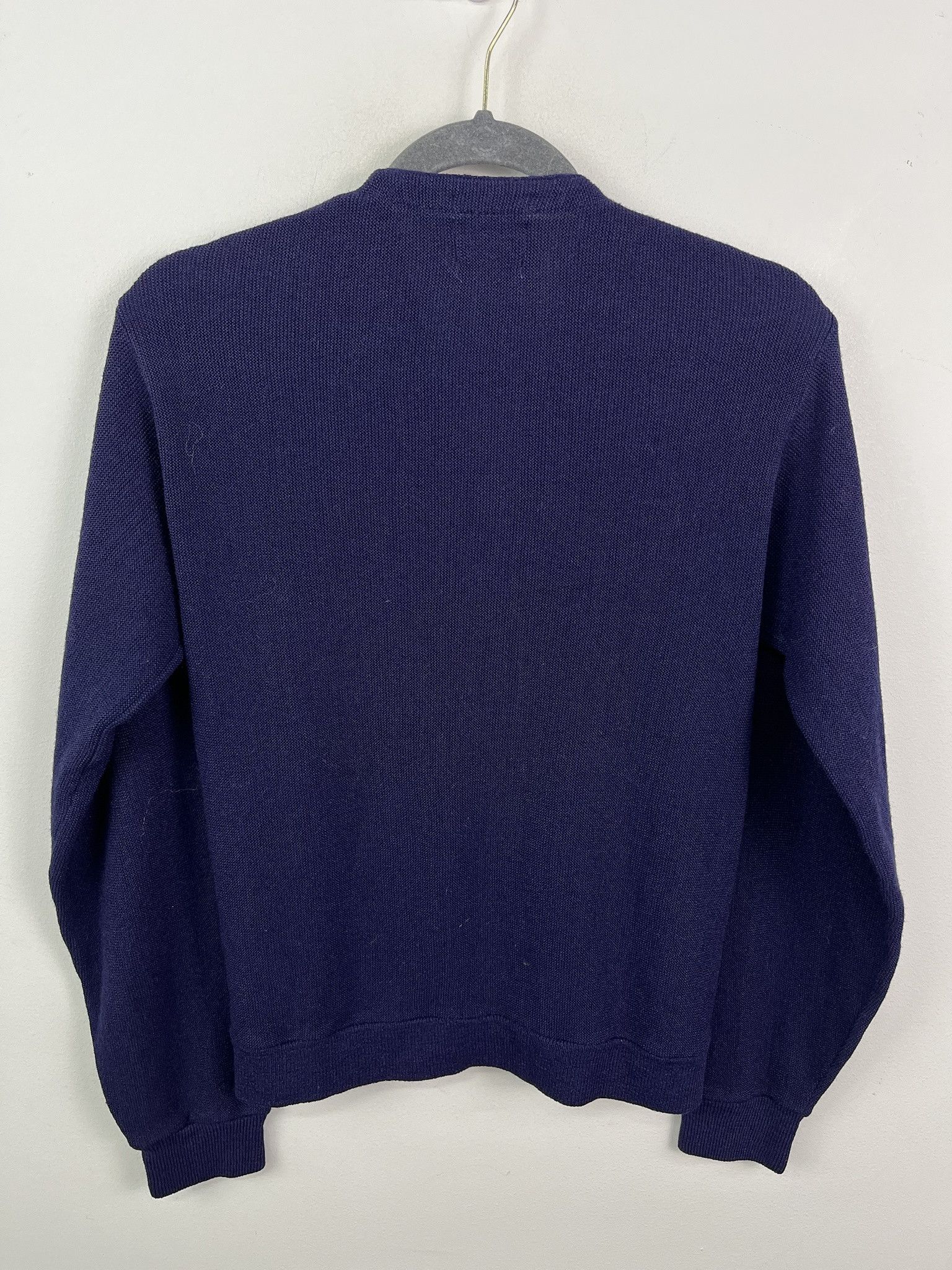 Vintage Vintage 80s Acrylic Cardigan Sportswear Navy Knit Sweater Size S Size US S / EU 44-46 / 1 - 3 Thumbnail