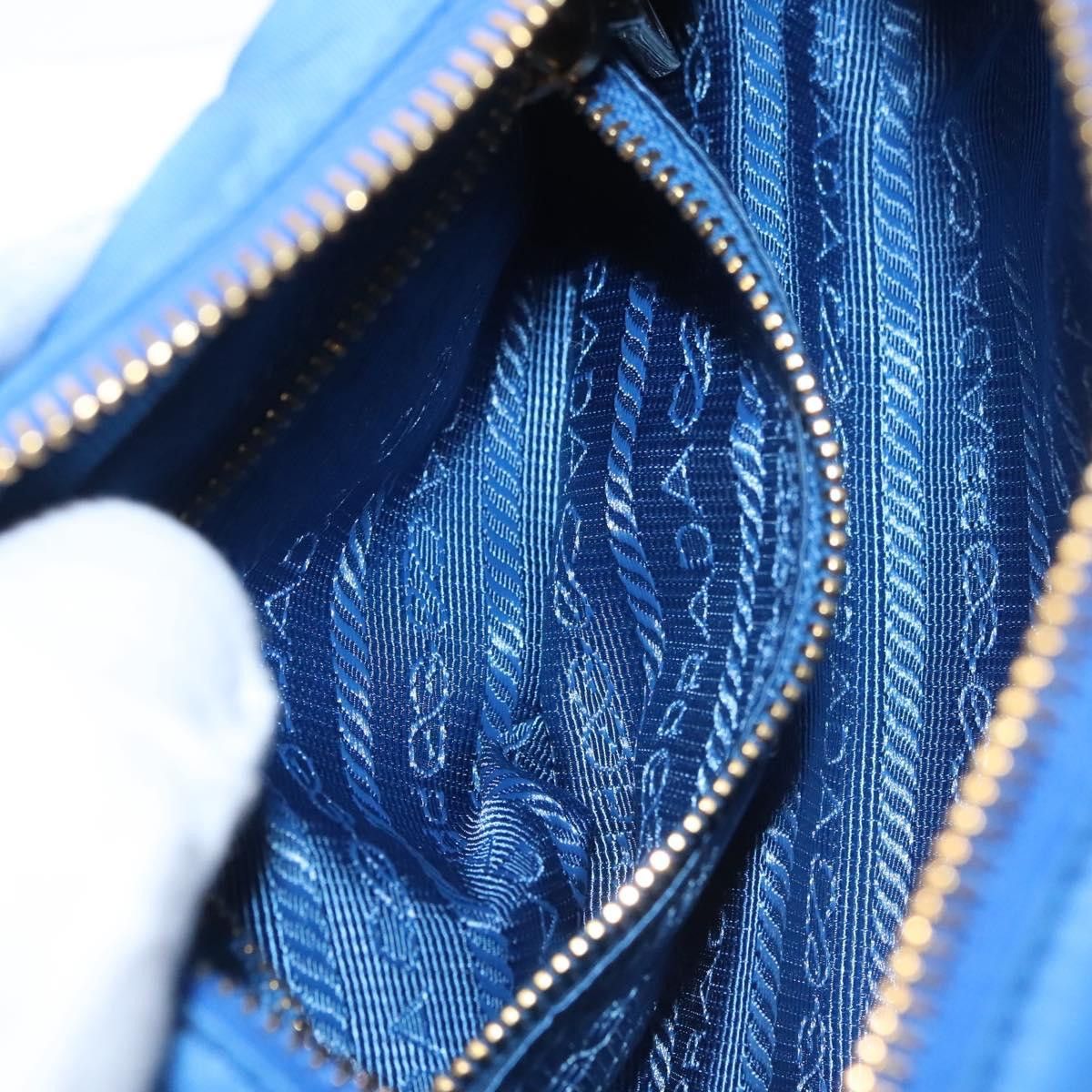 Prada Blue Nylon Clutch Bag (Pre-Owned) Size ONE SIZE - 9 Thumbnail