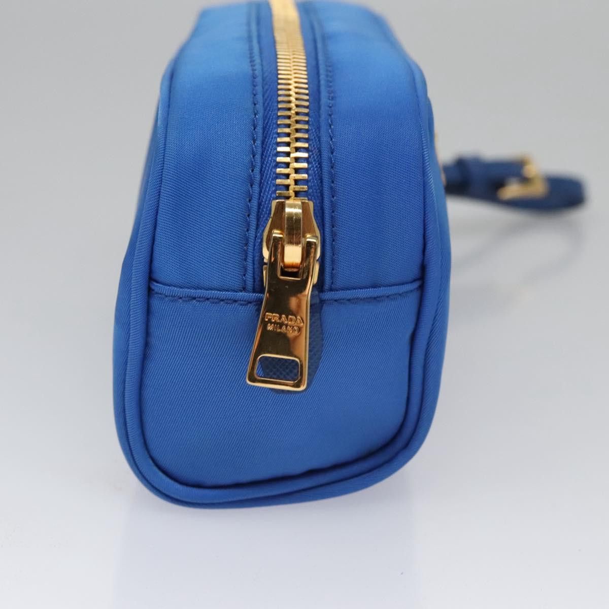 Prada Blue Nylon Clutch Bag (Pre-Owned) Size ONE SIZE - 3 Thumbnail