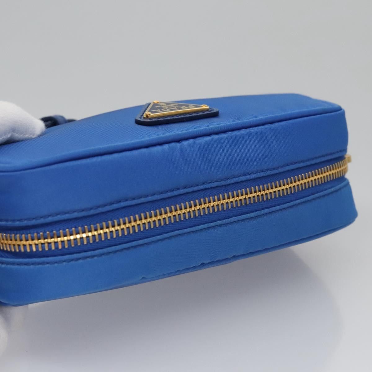 Prada Blue Nylon Clutch Bag (Pre-Owned) Size ONE SIZE - 12 Thumbnail