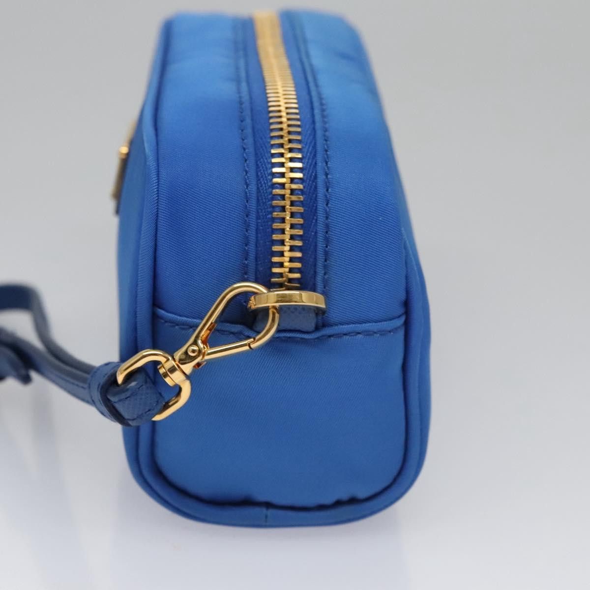 Prada Blue Nylon Clutch Bag (Pre-Owned) Size ONE SIZE - 4 Thumbnail