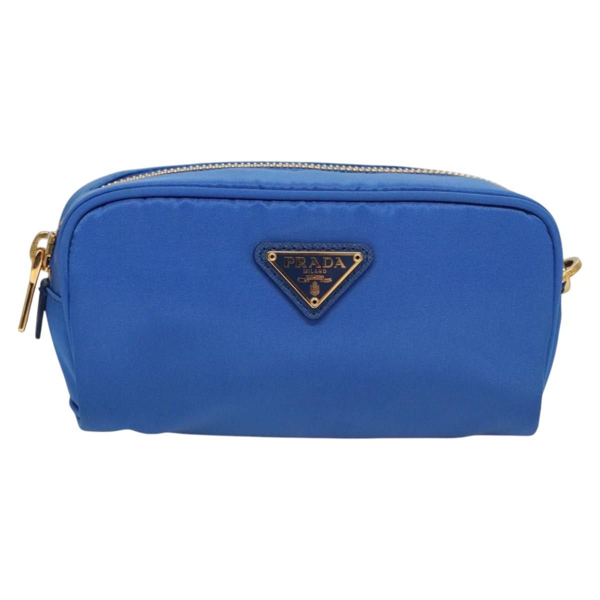Prada Blue Nylon Clutch Bag (Pre-Owned) Size ONE SIZE - 18 Thumbnail