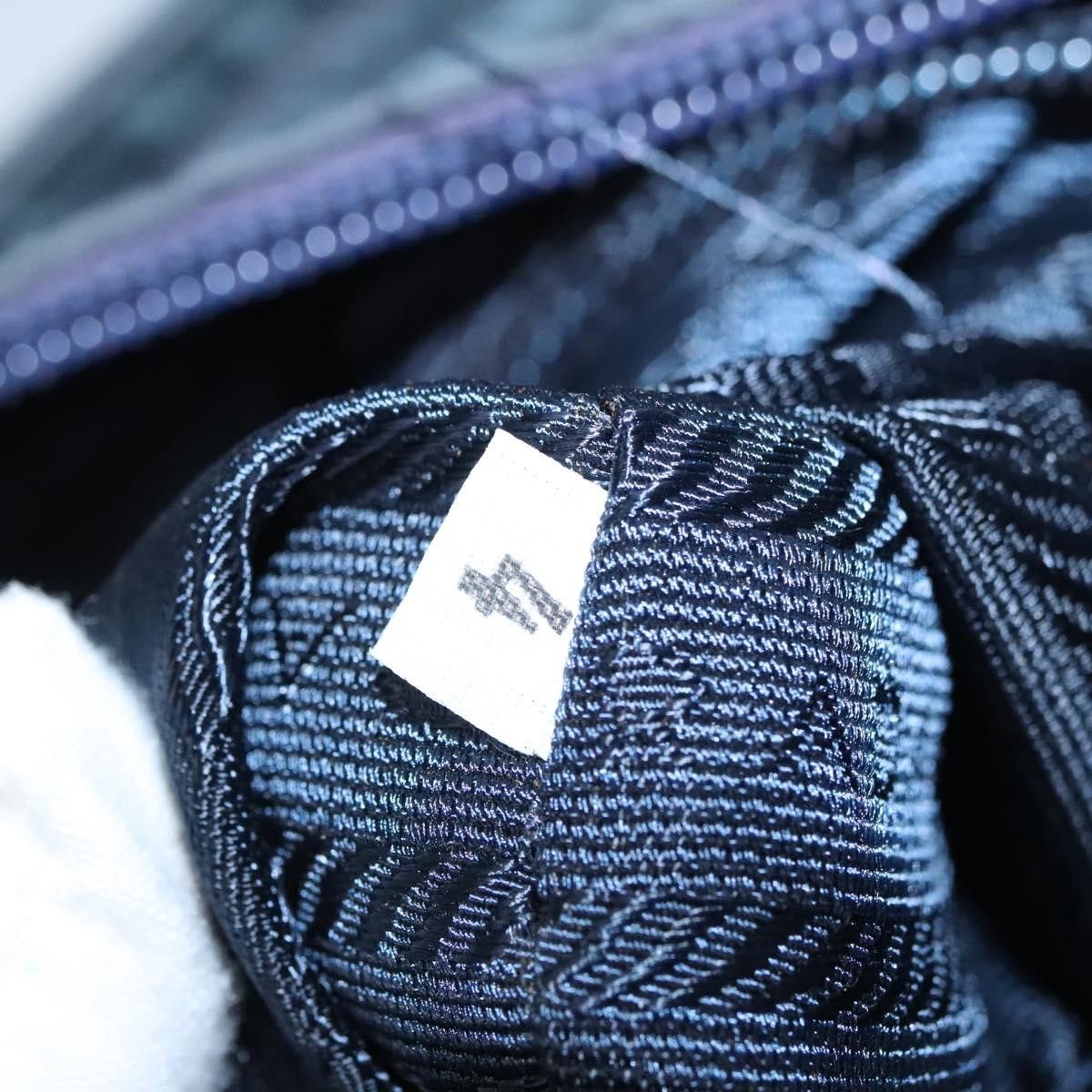 Prada Tessuto Navy Synthetic Tote Bag (Pre-Owned) Size ONE SIZE - 14 Thumbnail