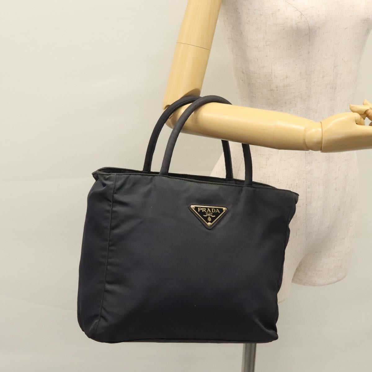 Prada Tessuto Navy Synthetic Tote Bag (Pre-Owned) Size ONE SIZE - 18 Thumbnail
