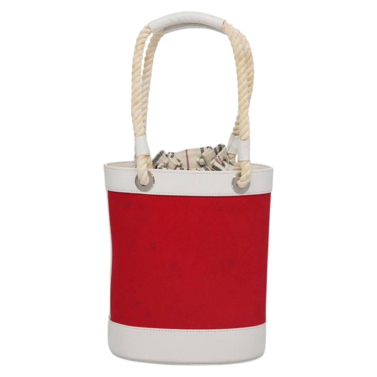 Burberry Nova Check Red Canvas Handbag (Pre-Owned) Size ONE SIZE - 2 Thumbnail
