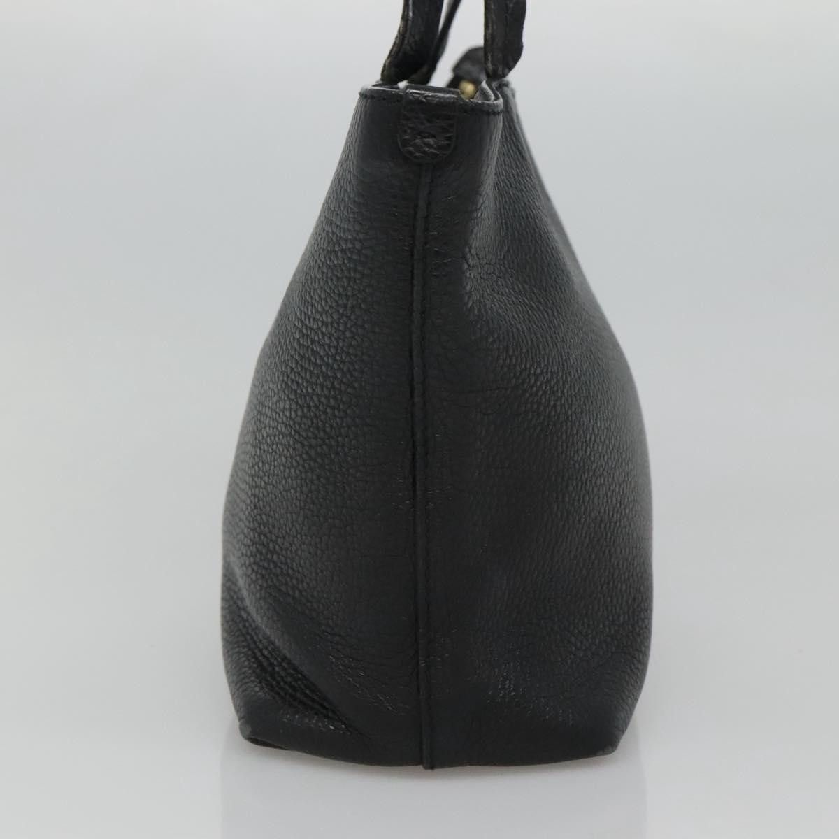 Salvatore Ferragamo Gancini Black Leather Handbag (Pre-Owned) Size ONE SIZE - 3 Thumbnail