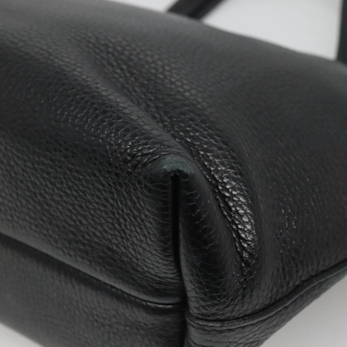 Salvatore Ferragamo Gancini Black Leather Handbag (Pre-Owned) Size ONE SIZE - 11 Thumbnail