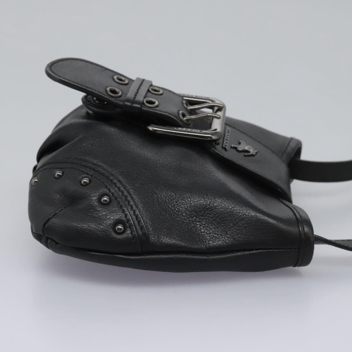 Burberry Nova Check Black Leather Shoulder Bag (Pre-Owned) Size ONE SIZE - 4 Thumbnail