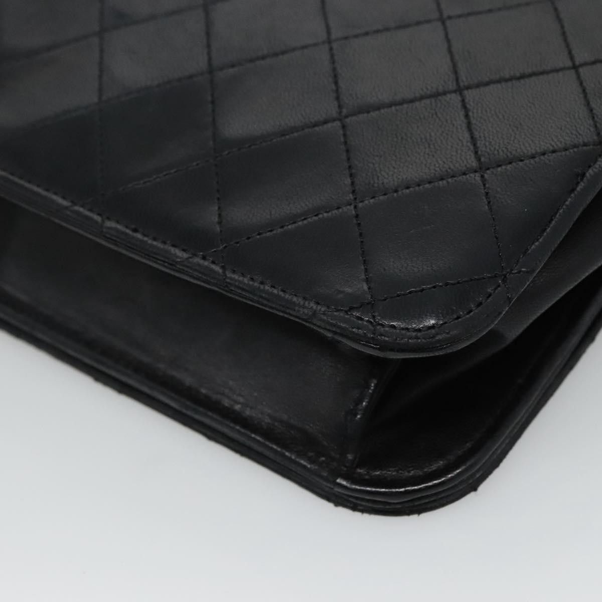 Chanel Wallet On Chain Black Leather Shoulder Bag (Pre-Owned) Size ONE SIZE - 11 Thumbnail