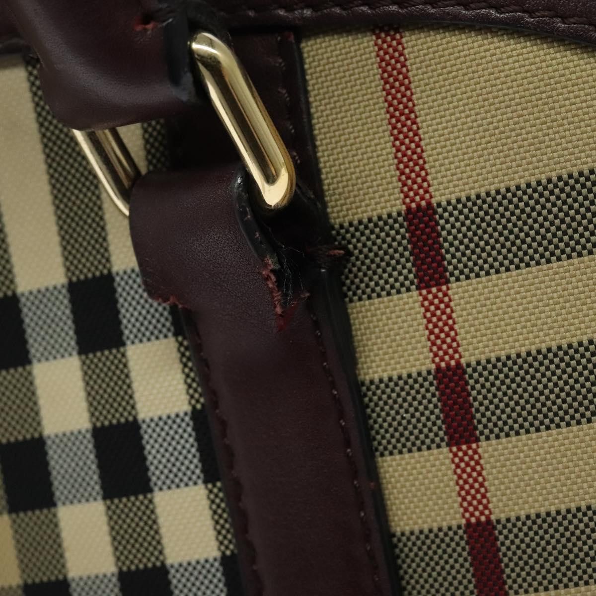 Burberry Nova Check Beige Canvas Handbag (Pre-Owned) Size ONE SIZE - 11 Thumbnail