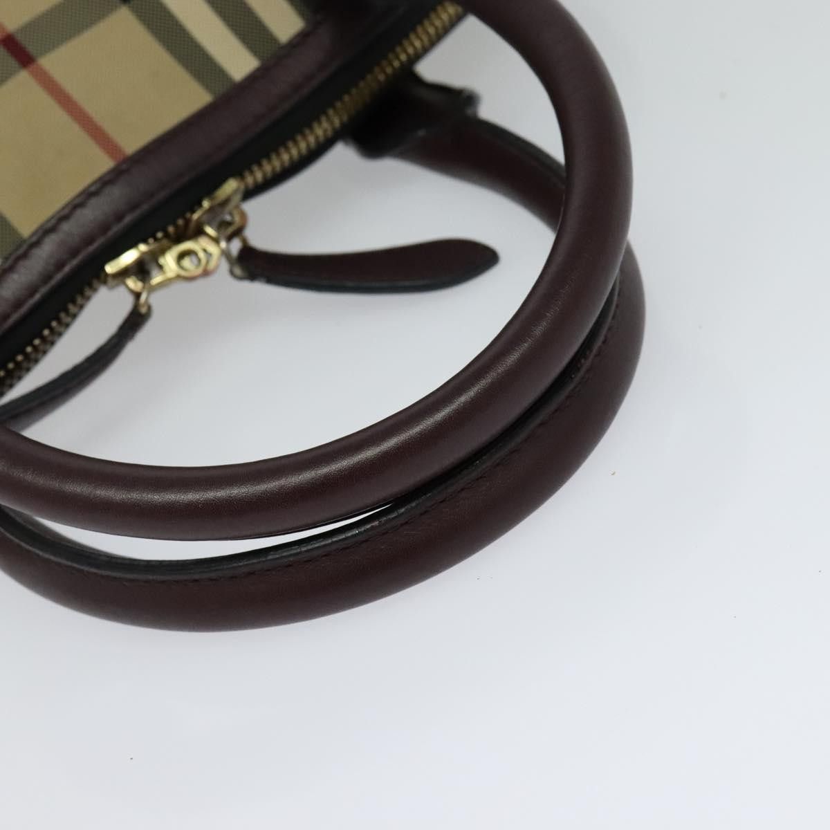 Burberry Nova Check Beige Canvas Handbag (Pre-Owned) Size ONE SIZE - 5 Thumbnail