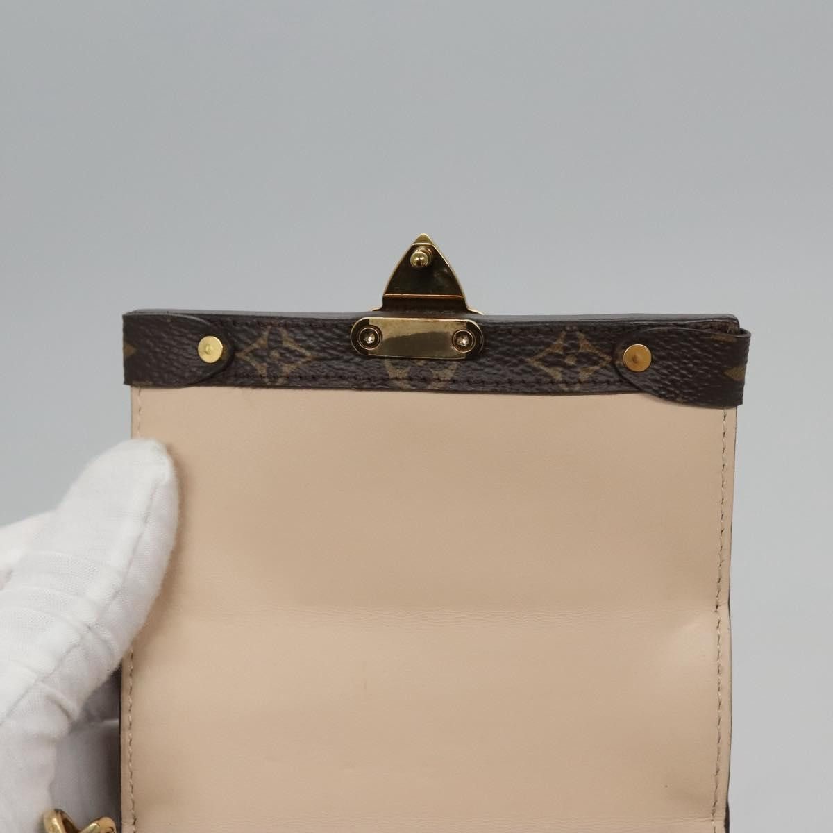 Louis Vuitton Pochette Trunk Brown Canvas Clutch Bag (Pre-Owned) Size ONE SIZE - 17 Thumbnail