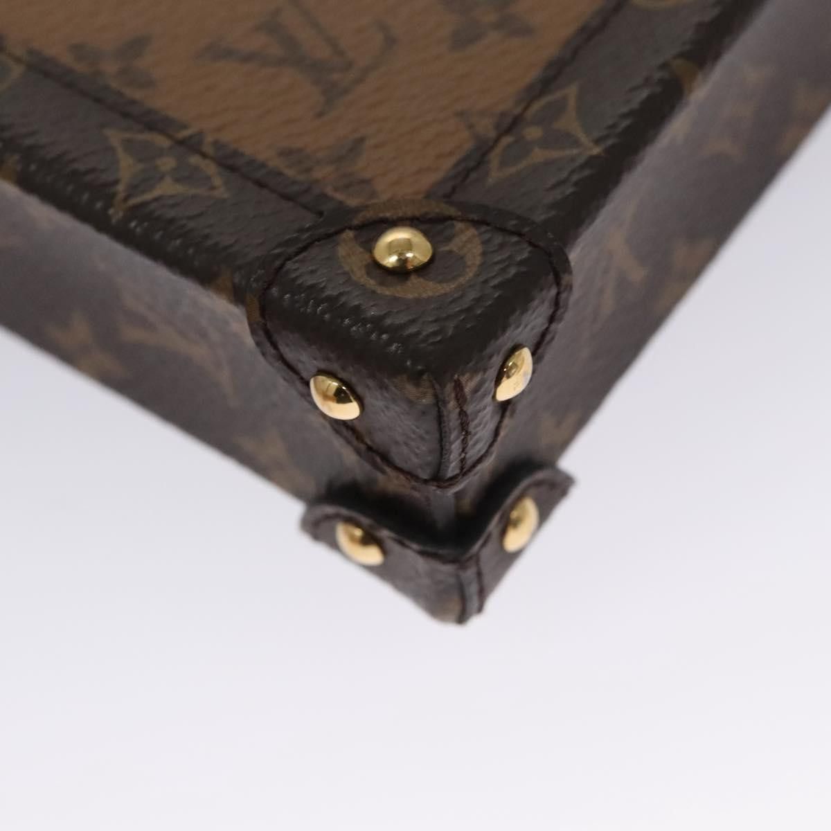 Louis Vuitton Pochette Trunk Brown Canvas Clutch Bag (Pre-Owned) Size ONE SIZE - 13 Thumbnail