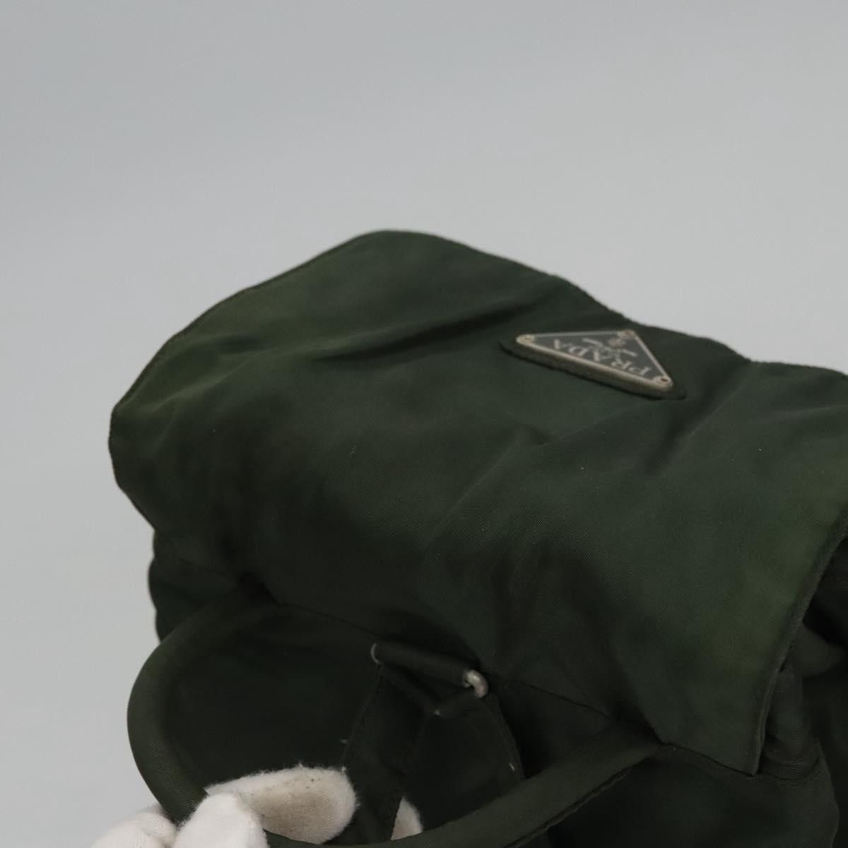 Prada Tessuto Khaki Canvas Backpack Bag (Pre-Owned) Size ONE SIZE - 18 Thumbnail
