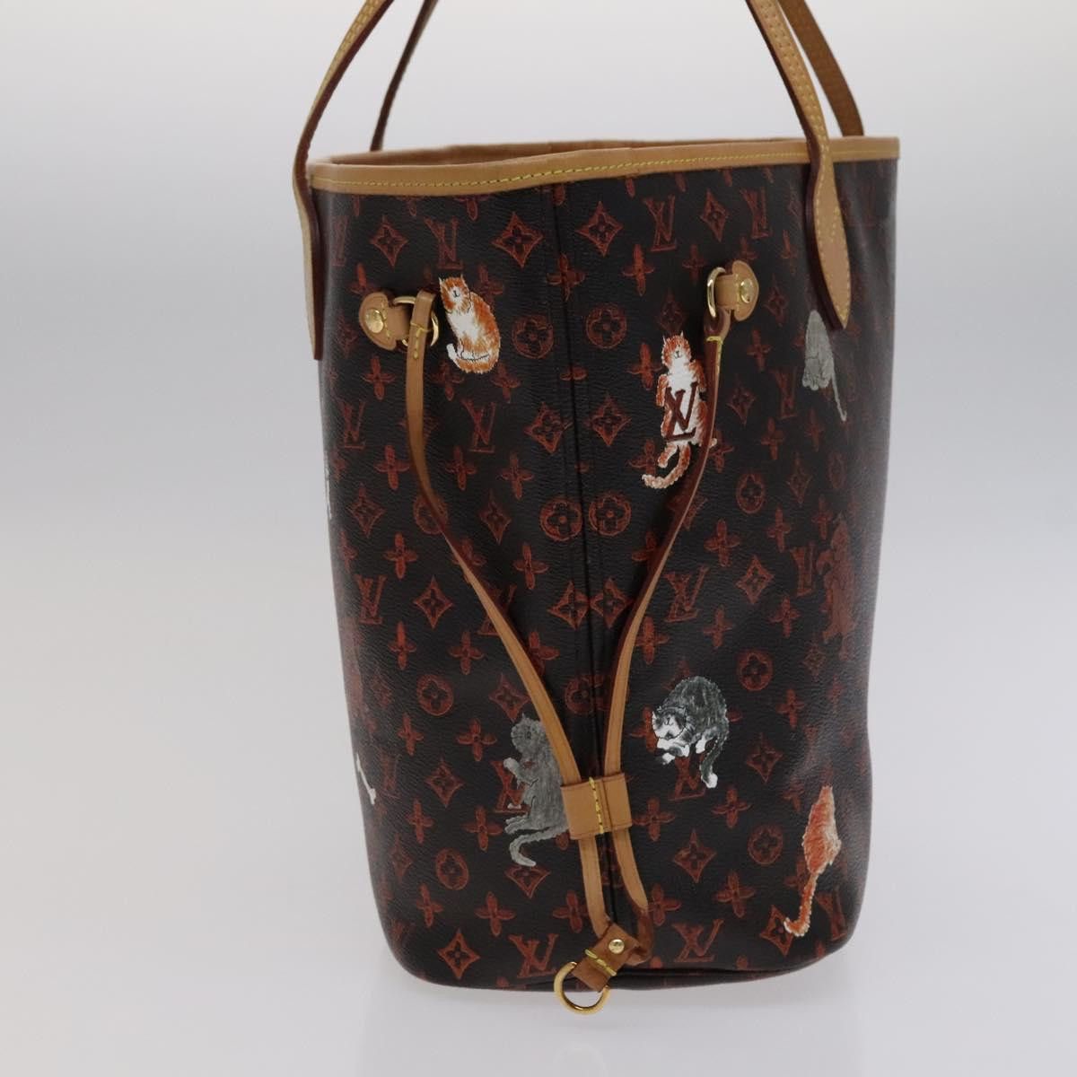 Louis Vuitton Neverfull Mm Black Canvas Tote Bag (Pre-Owned) Size ONE SIZE - 4 Thumbnail
