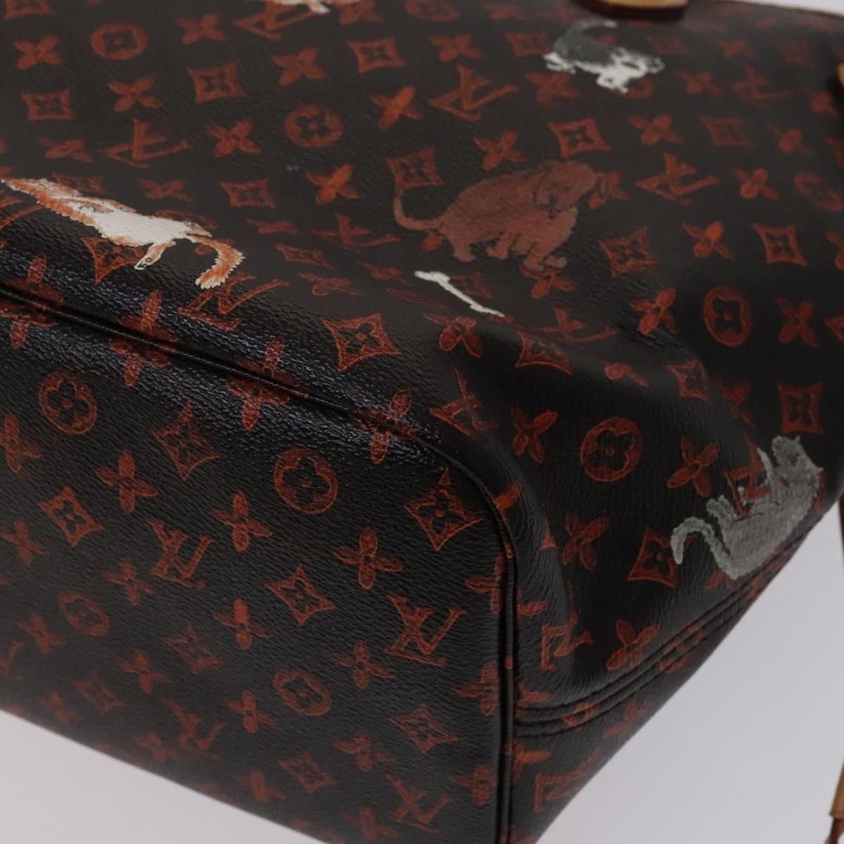 Louis Vuitton Neverfull Mm Black Canvas Tote Bag (Pre-Owned) Size ONE SIZE - 9 Thumbnail