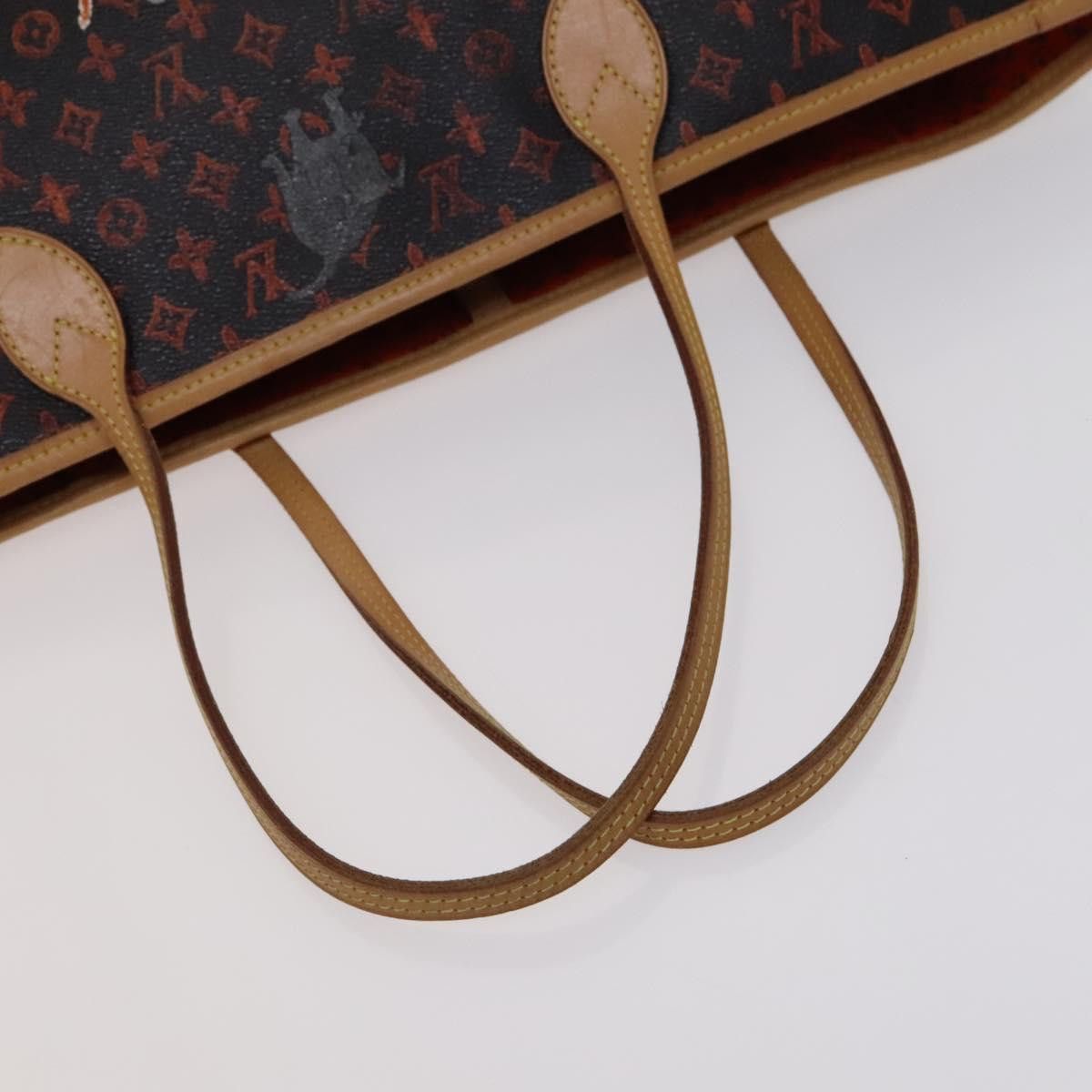 Louis Vuitton Neverfull Mm Black Canvas Tote Bag (Pre-Owned) Size ONE SIZE - 6 Thumbnail