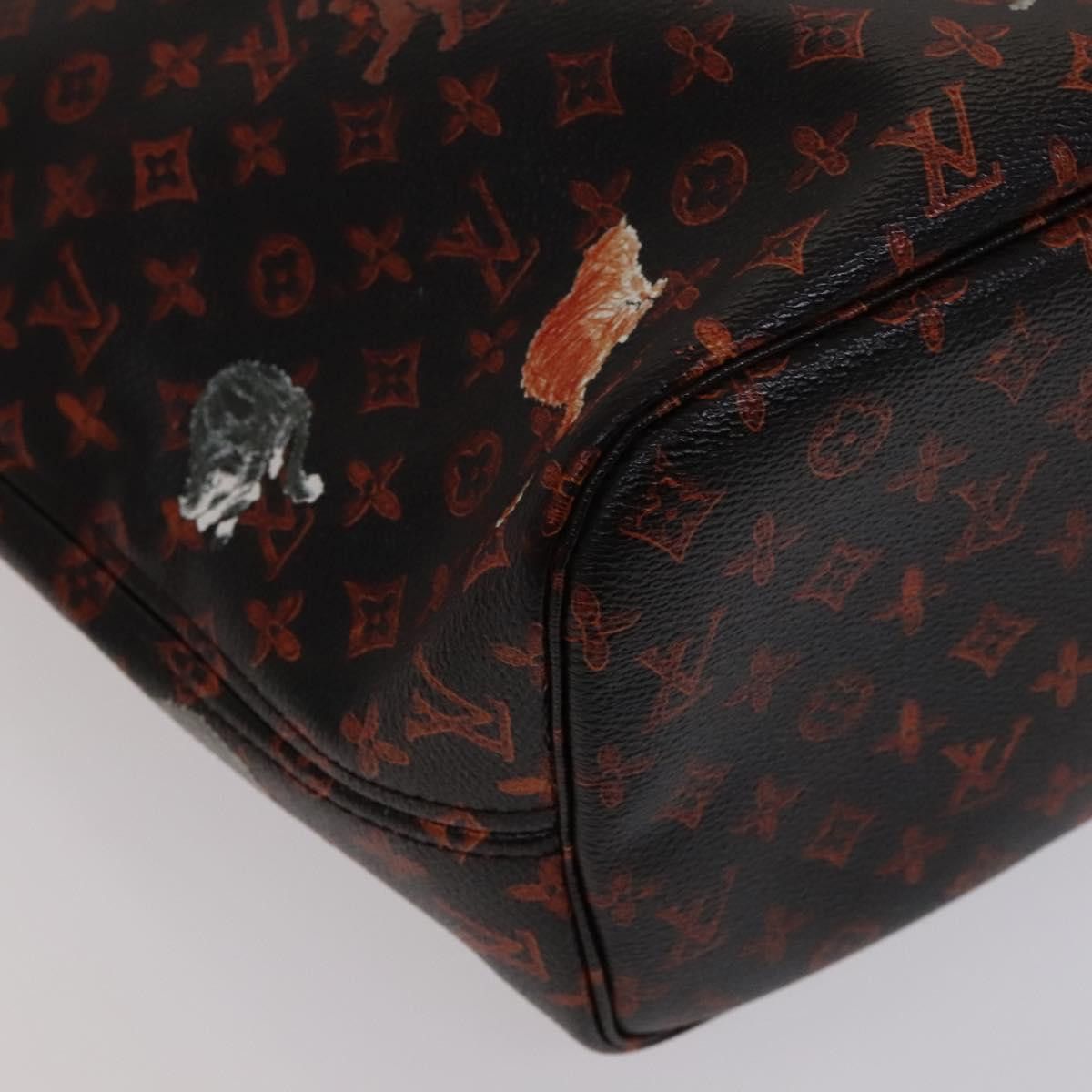 Louis Vuitton Neverfull Mm Black Canvas Tote Bag (Pre-Owned) Size ONE SIZE - 10 Thumbnail