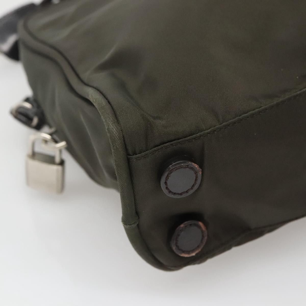 Prada Re-Nylon Khaki Synthetic Handbag (Pre-Owned) Size ONE SIZE - 8 Thumbnail