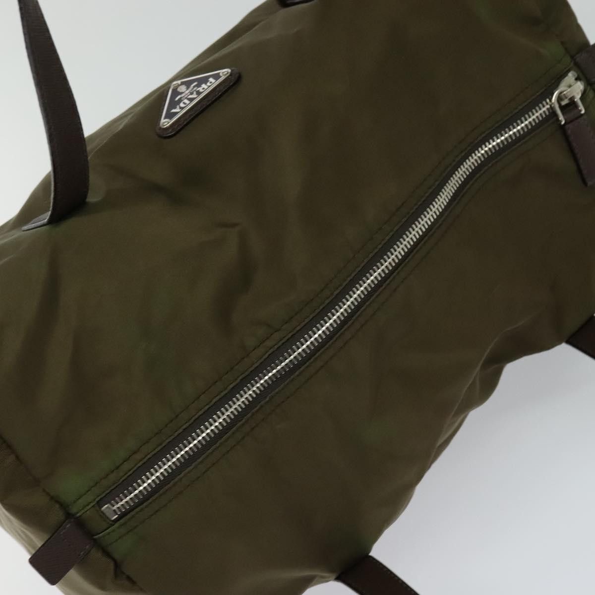 Prada Tessuto Khaki Synthetic Travel Bag (Pre-Owned) Size ONE SIZE - 14 Thumbnail