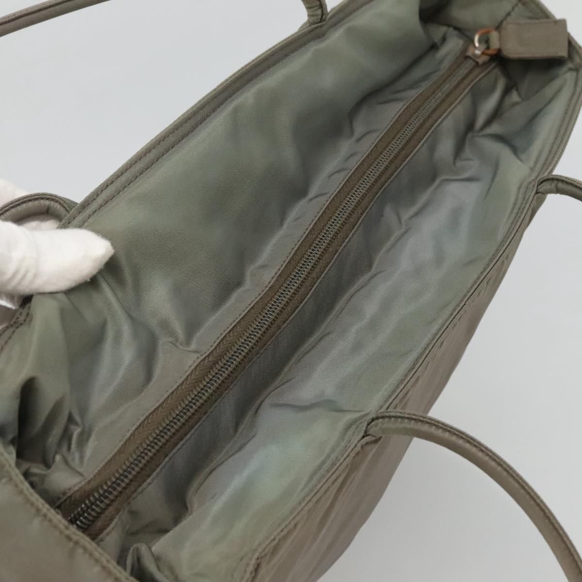 Prada Shopping Khaki Synthetic Tote Bag (Pre-Owned) Size ONE SIZE - 6 Thumbnail