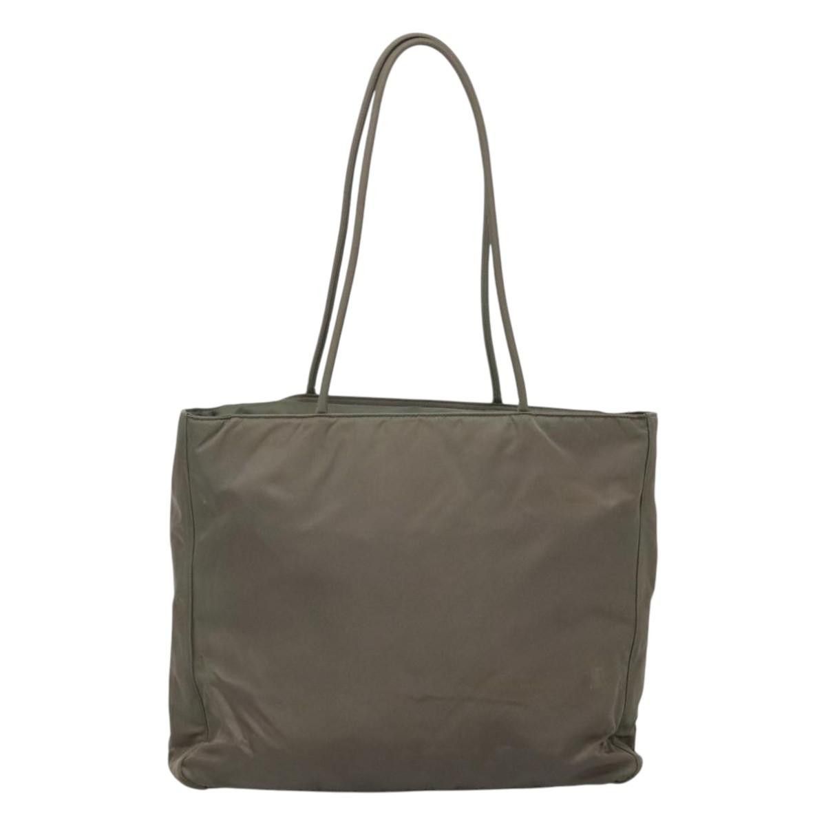 Prada Shopping Khaki Synthetic Tote Bag (Pre-Owned) Size ONE SIZE - 2 Thumbnail