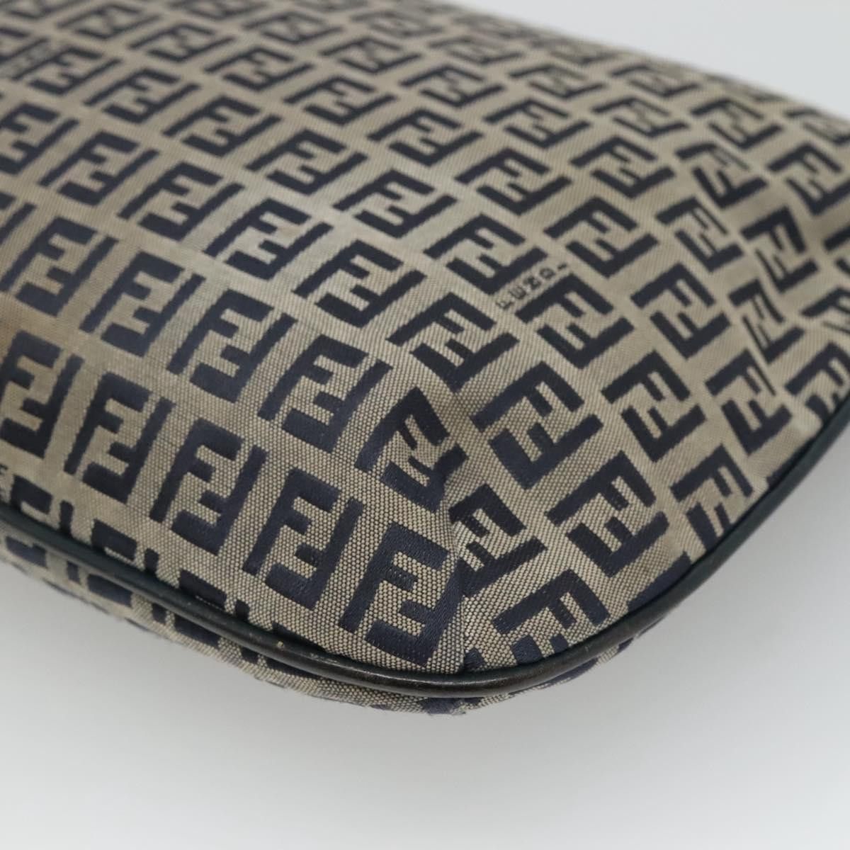 Fendi Mamma Baguette Navy Canvas Shoulder Bag (Pre-Owned) Size ONE SIZE - 9 Thumbnail