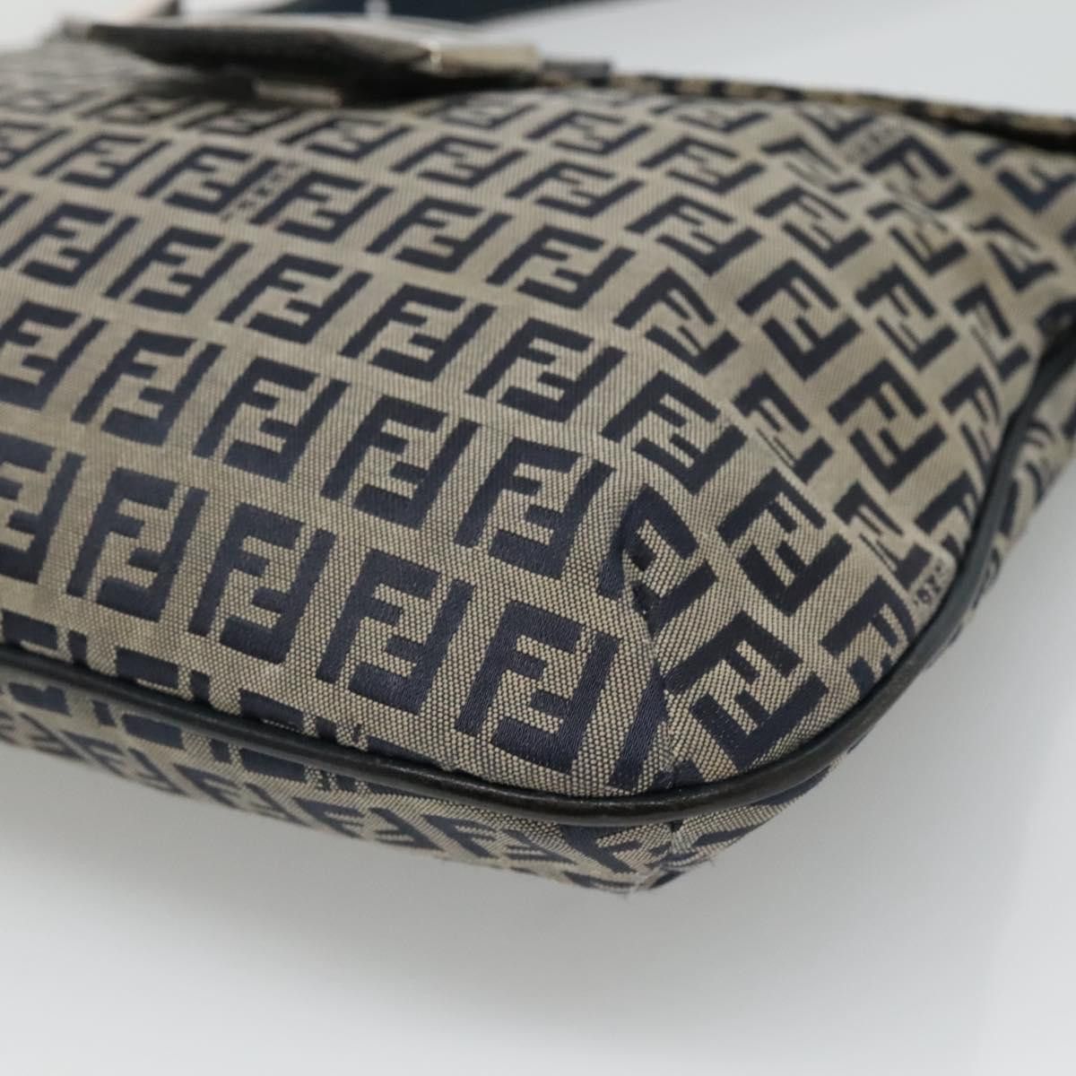 Fendi Mamma Baguette Navy Canvas Shoulder Bag (Pre-Owned) Size ONE SIZE - 6 Thumbnail