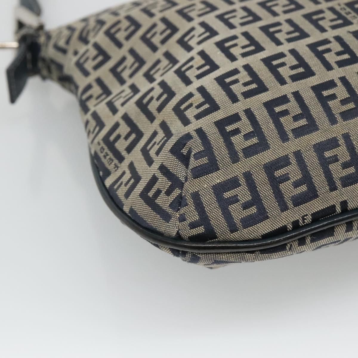 Fendi Mamma Baguette Navy Canvas Shoulder Bag (Pre-Owned) Size ONE SIZE - 8 Thumbnail