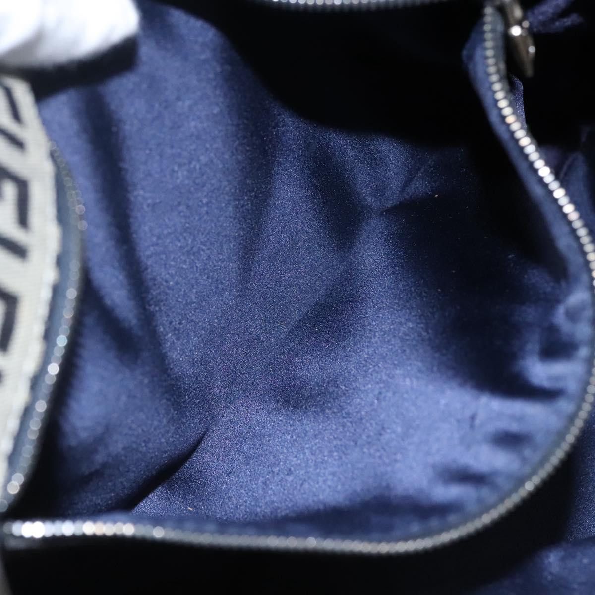 Fendi Mamma Baguette Navy Canvas Shoulder Bag (Pre-Owned) Size ONE SIZE - 14 Thumbnail