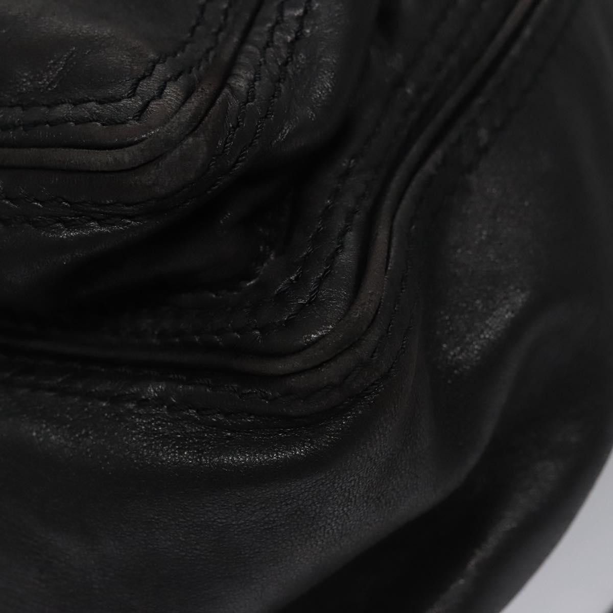 Bottega Veneta Intrecciato Black Leather Backpack Bag (Pre-Owned) Size ONE SIZE - 12 Thumbnail