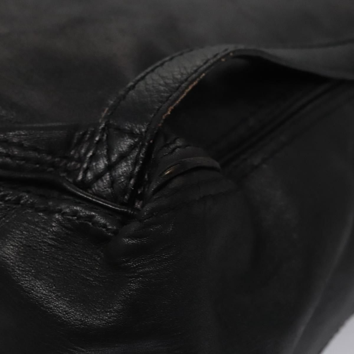 Bottega Veneta Intrecciato Black Leather Backpack Bag (Pre-Owned) Size ONE SIZE - 14 Thumbnail