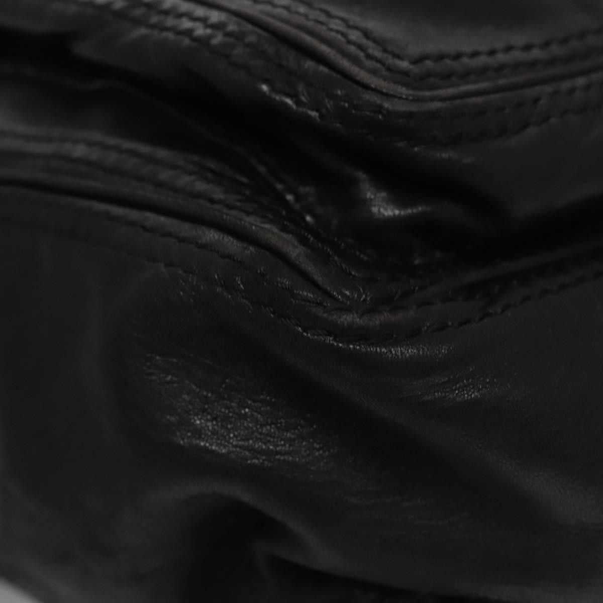 Bottega Veneta Intrecciato Black Leather Backpack Bag (Pre-Owned) Size ONE SIZE - 11 Thumbnail