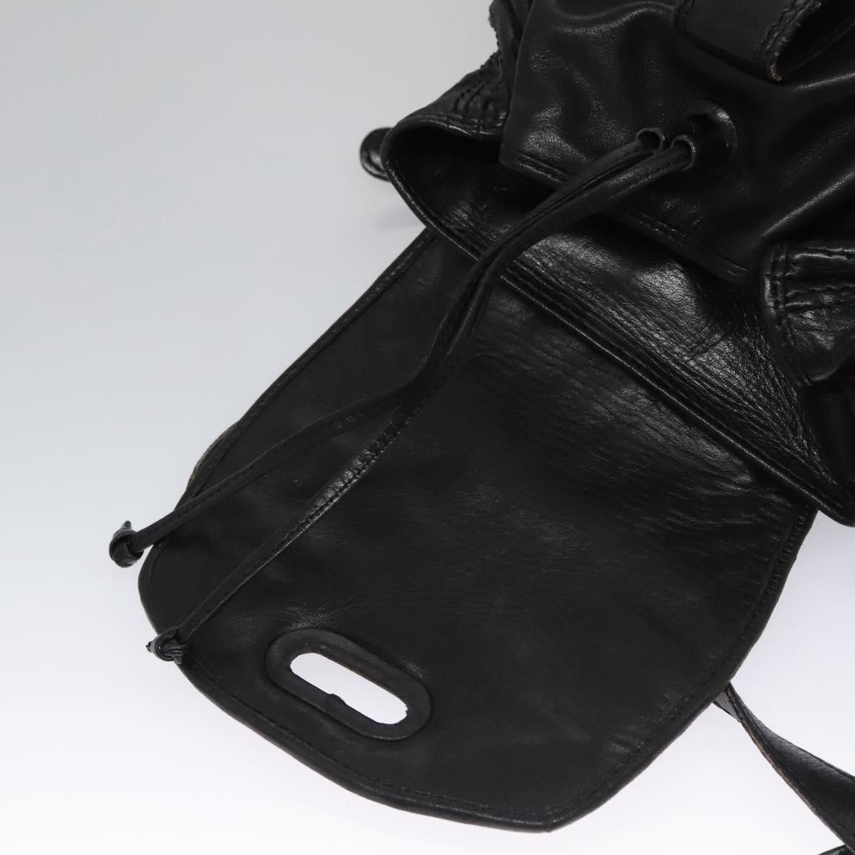 Bottega Veneta Intrecciato Black Leather Backpack Bag (Pre-Owned) Size ONE SIZE - 17 Thumbnail