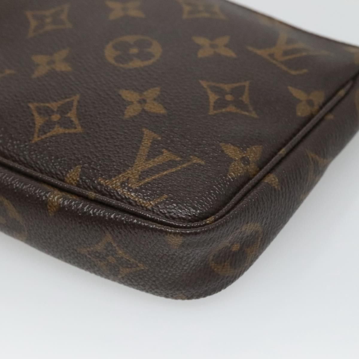 Louis Vuitton Pochette Accessoire Brown Canvas Clutch Bag (Pre-Owned) Size ONE SIZE - 8 Thumbnail