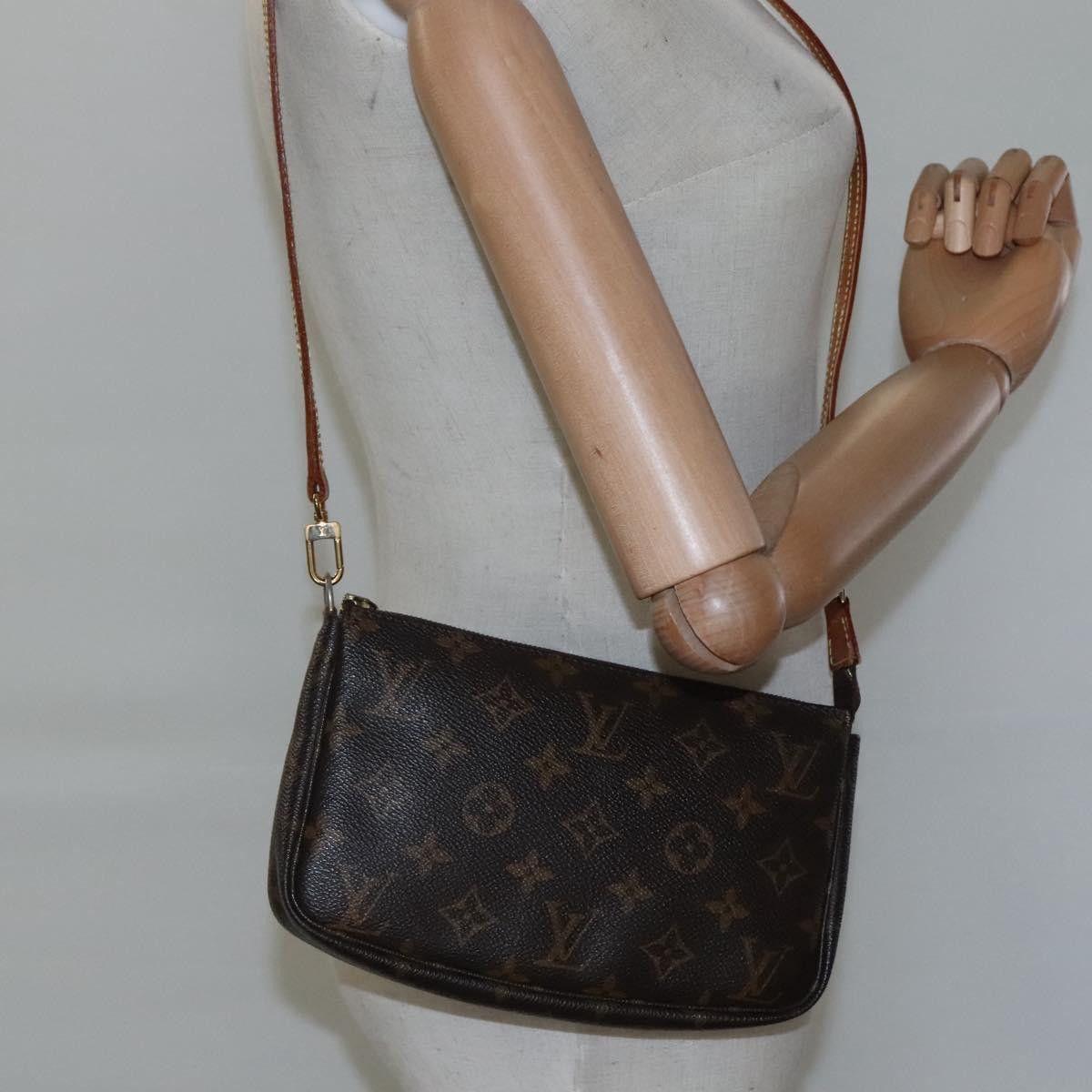 Louis Vuitton Pochette Accessoire Brown Canvas Clutch Bag (Pre-Owned) Size ONE SIZE - 15 Thumbnail