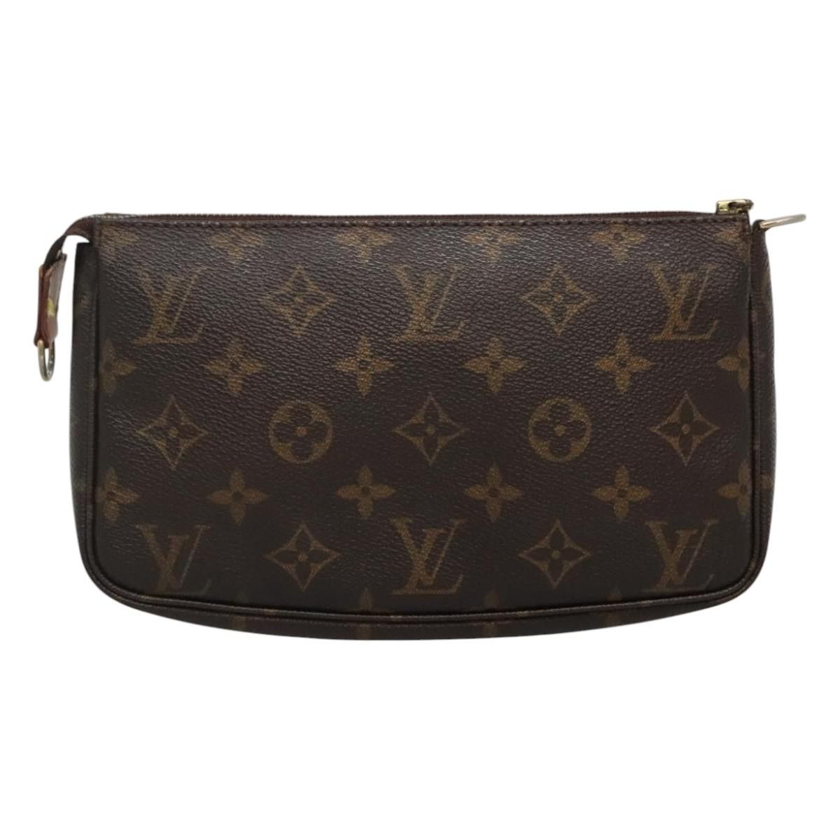 Louis Vuitton Pochette Accessoire Brown Canvas Clutch Bag (Pre-Owned) Size ONE SIZE - 2 Thumbnail