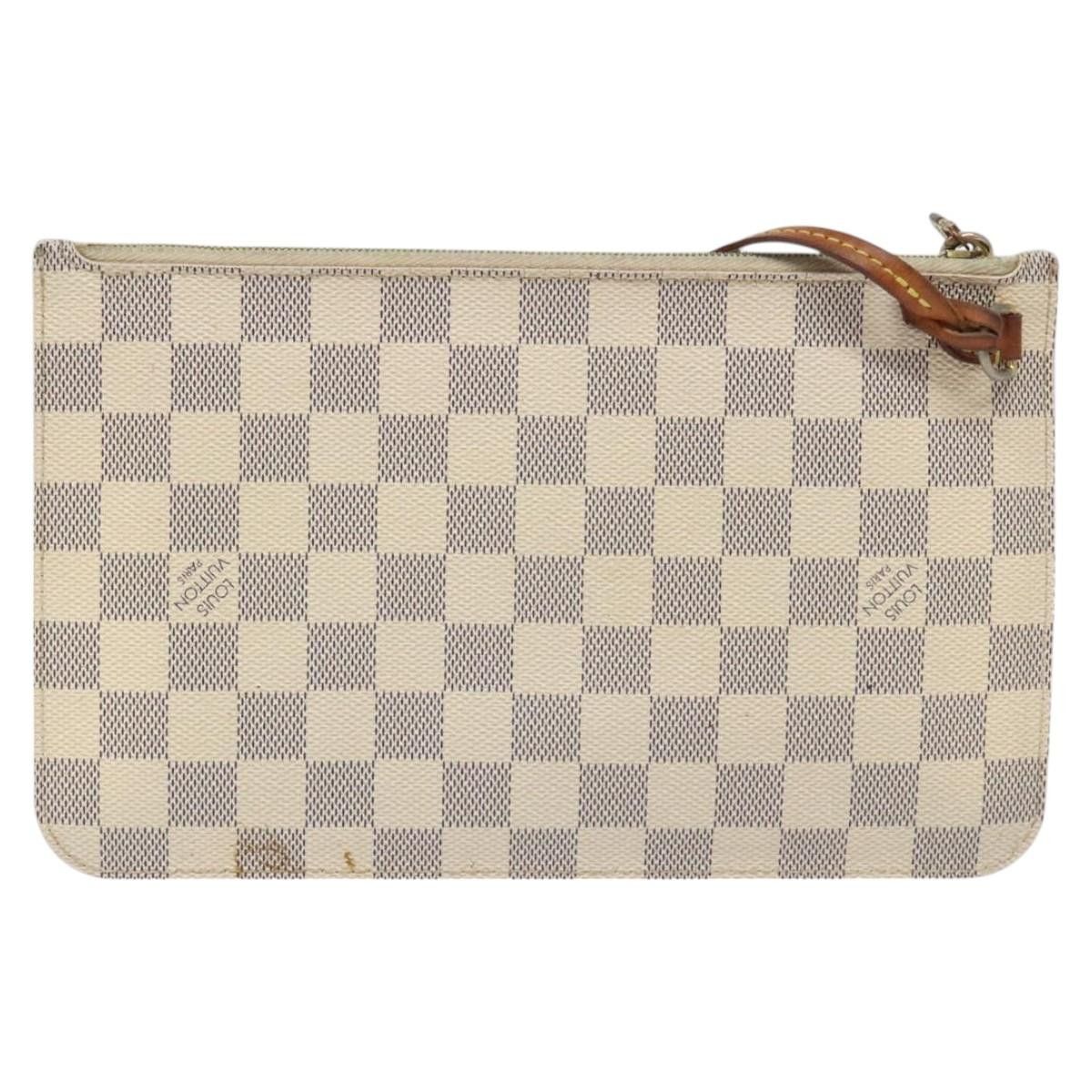 Pochette Accessoire Beige Canvas Clutch Bag (Pre-Owned)