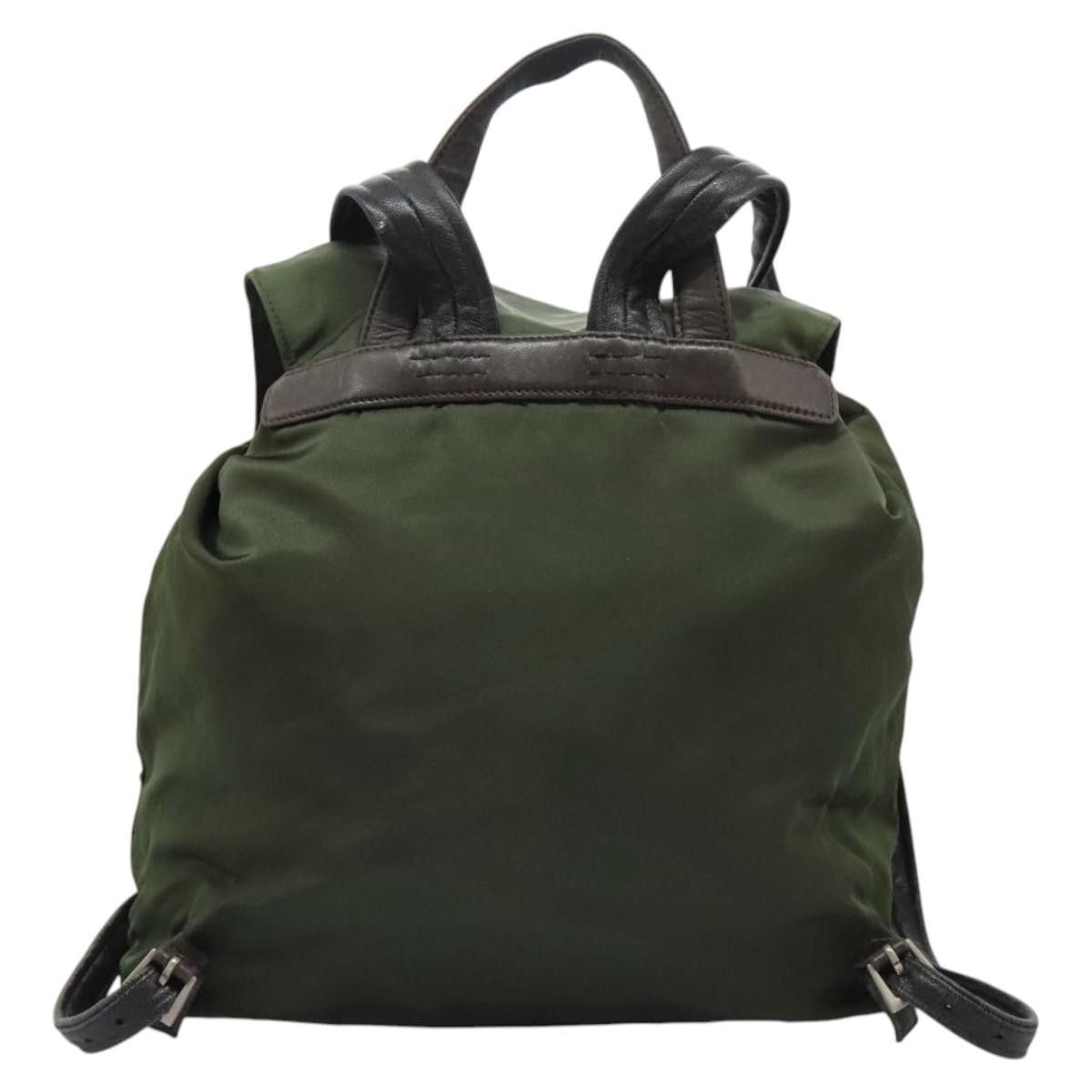 Prada Re-Nylon Khaki Synthetic Backpack Bag (Pre-Owned) Size ONE SIZE - 2 Thumbnail