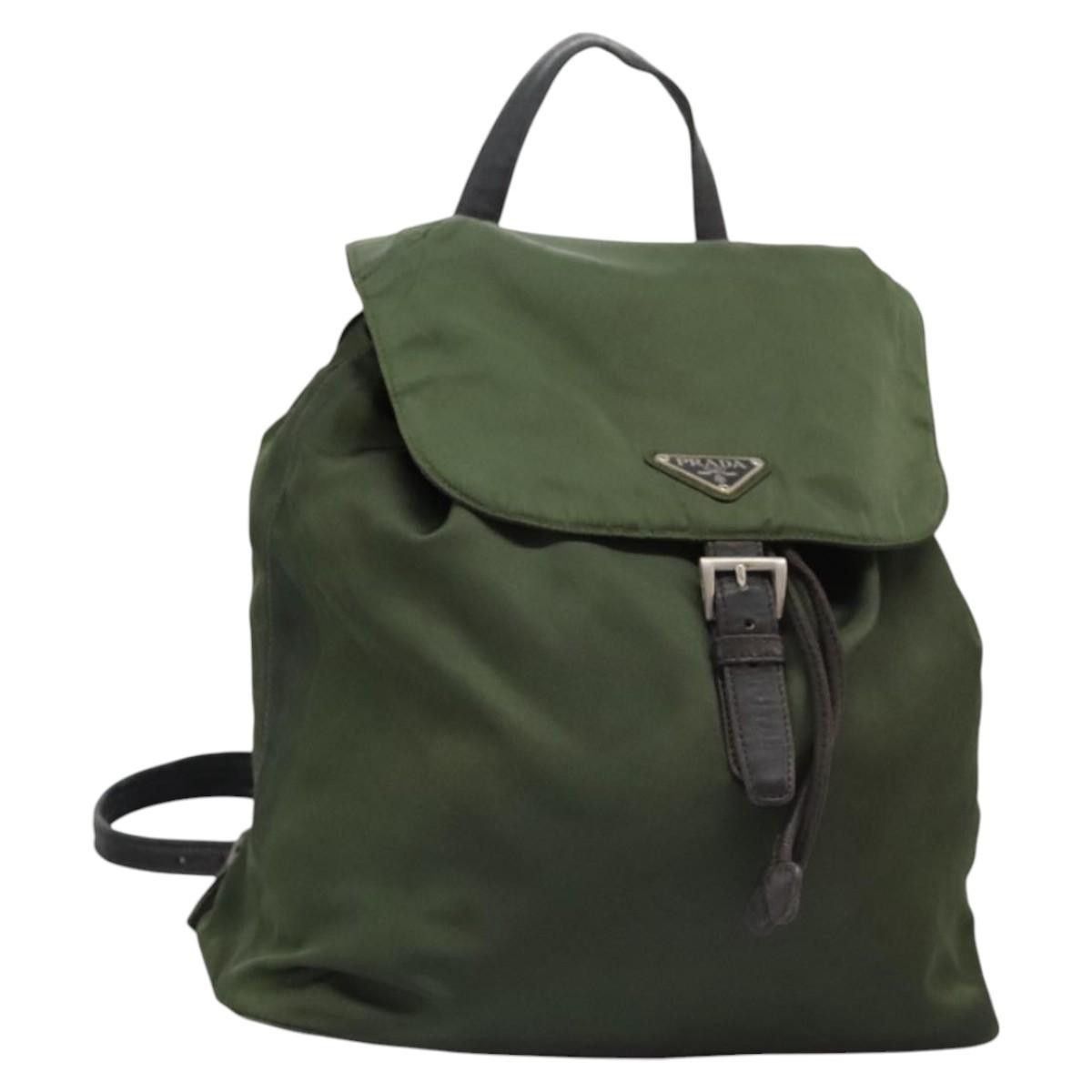 Prada Re-Nylon Khaki Synthetic Backpack Bag (Pre-Owned) Size ONE SIZE - 3 Thumbnail